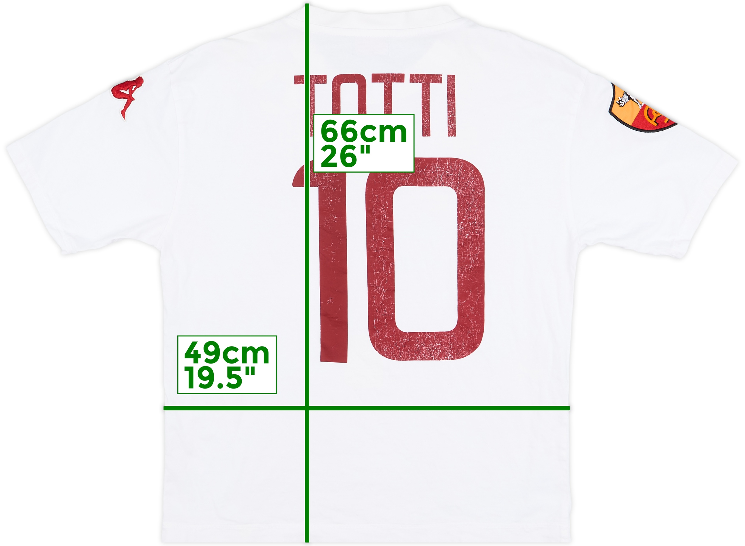 Kappa ローマ 12/13 トッティ 10番 シャツ ROMA 2012 2013 HOME FOOTBALL SHIRT SOCCER JERSEY KAPPA sz