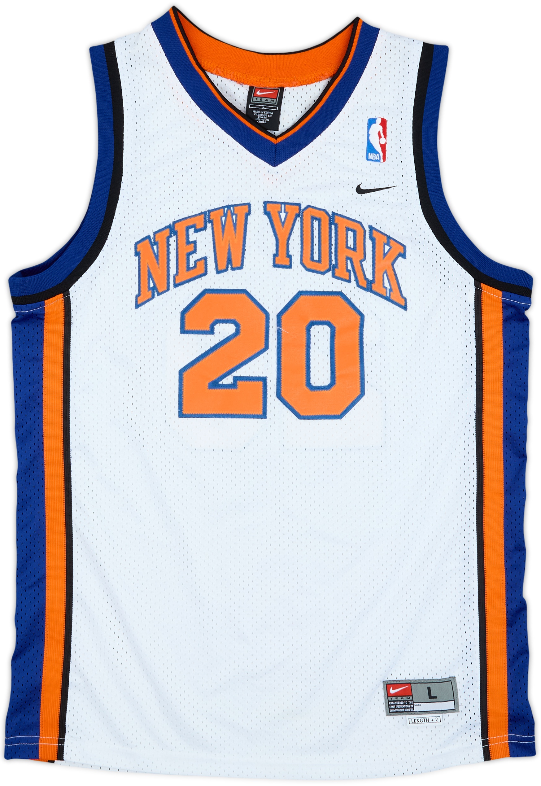 2000-01 New York Knicks Houston #20 Nike Swingman Home Jersey - 8