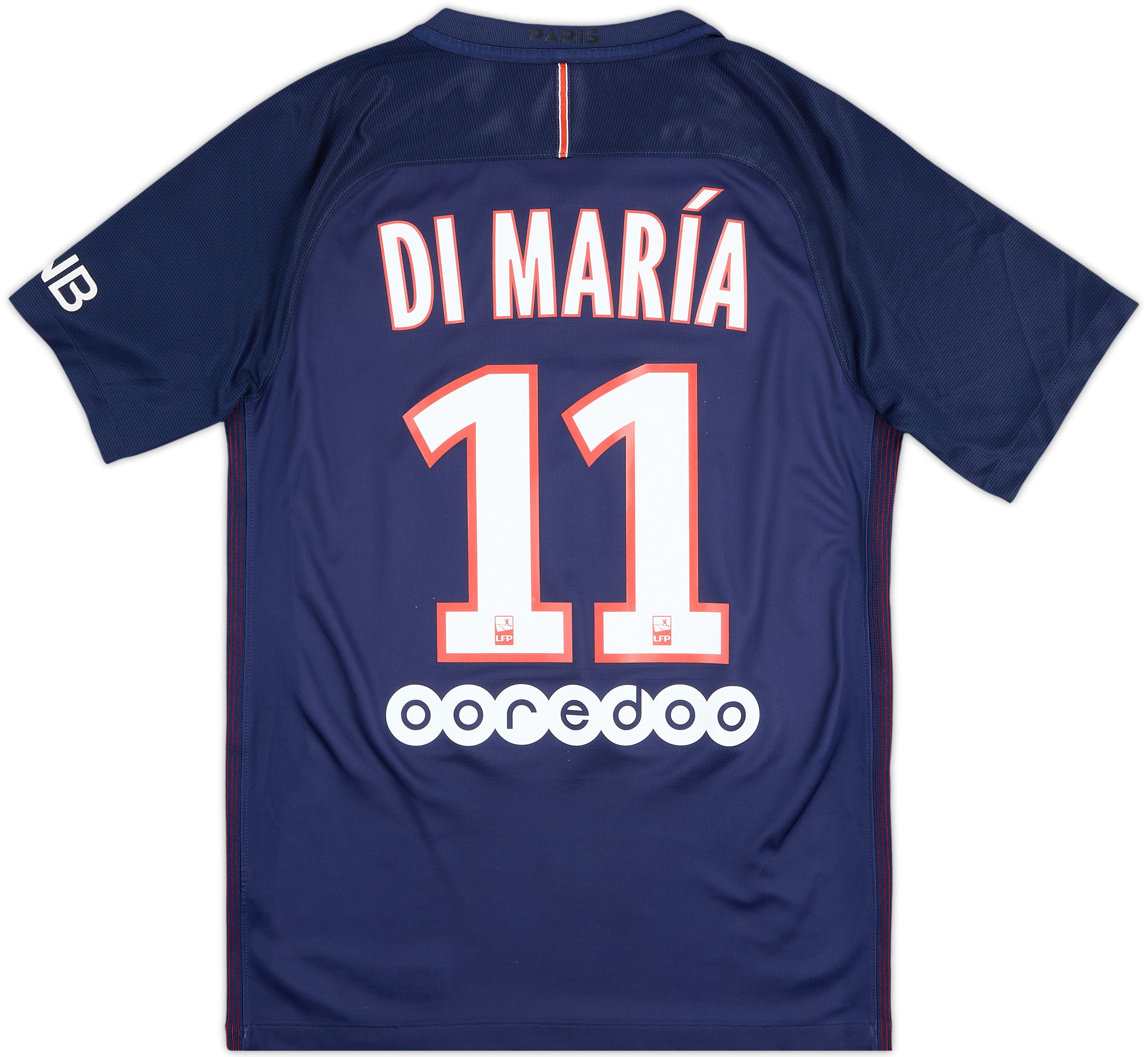 パリ・サンジェルマン DI MARÍA 11 2016-17 Paris Saint-Germain Home Shirt DiMaria #11 - 8/10 - (S)