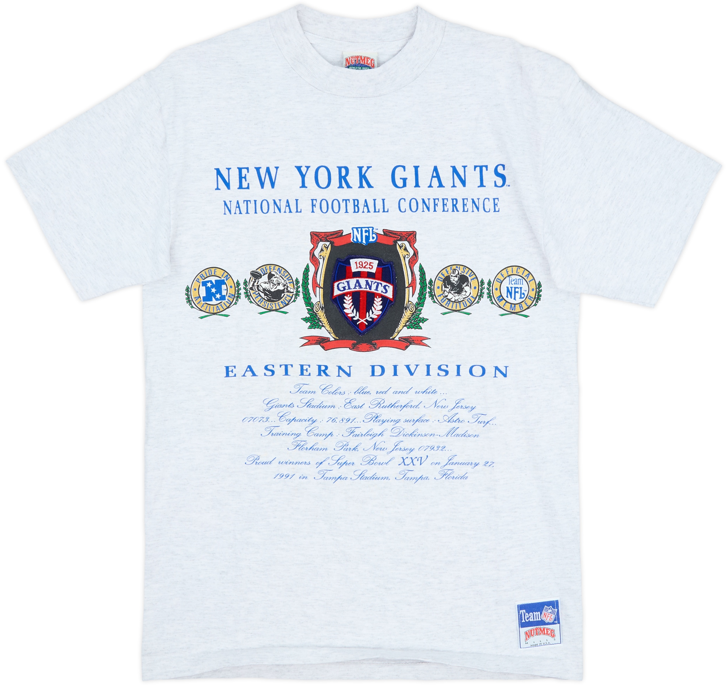 1990s New York Giants Nutmeg Graphic Tee - 9/10 - (M)