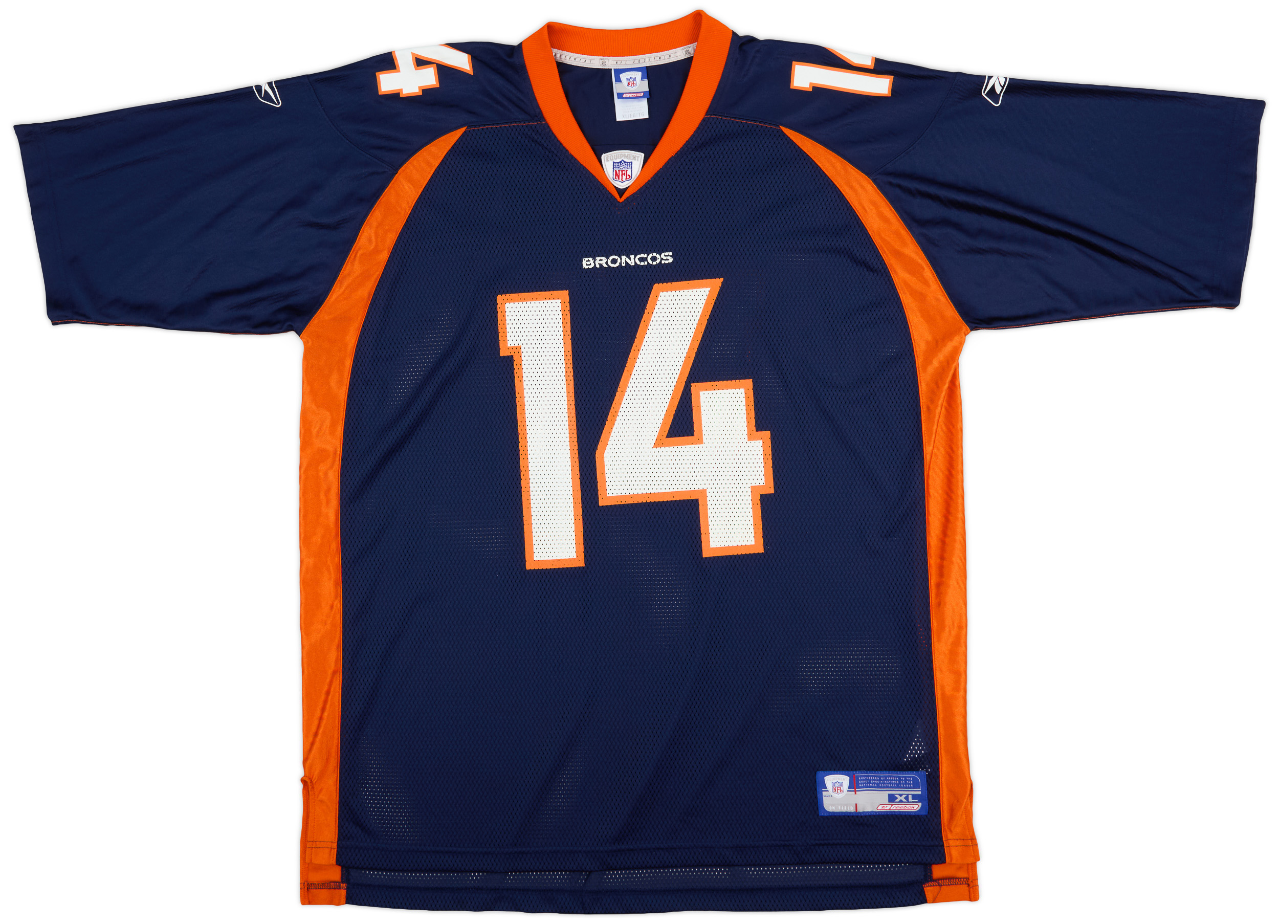 2002 Denver Broncos Griese #14 Reebok On Field Home Jersey (Excellent) XL