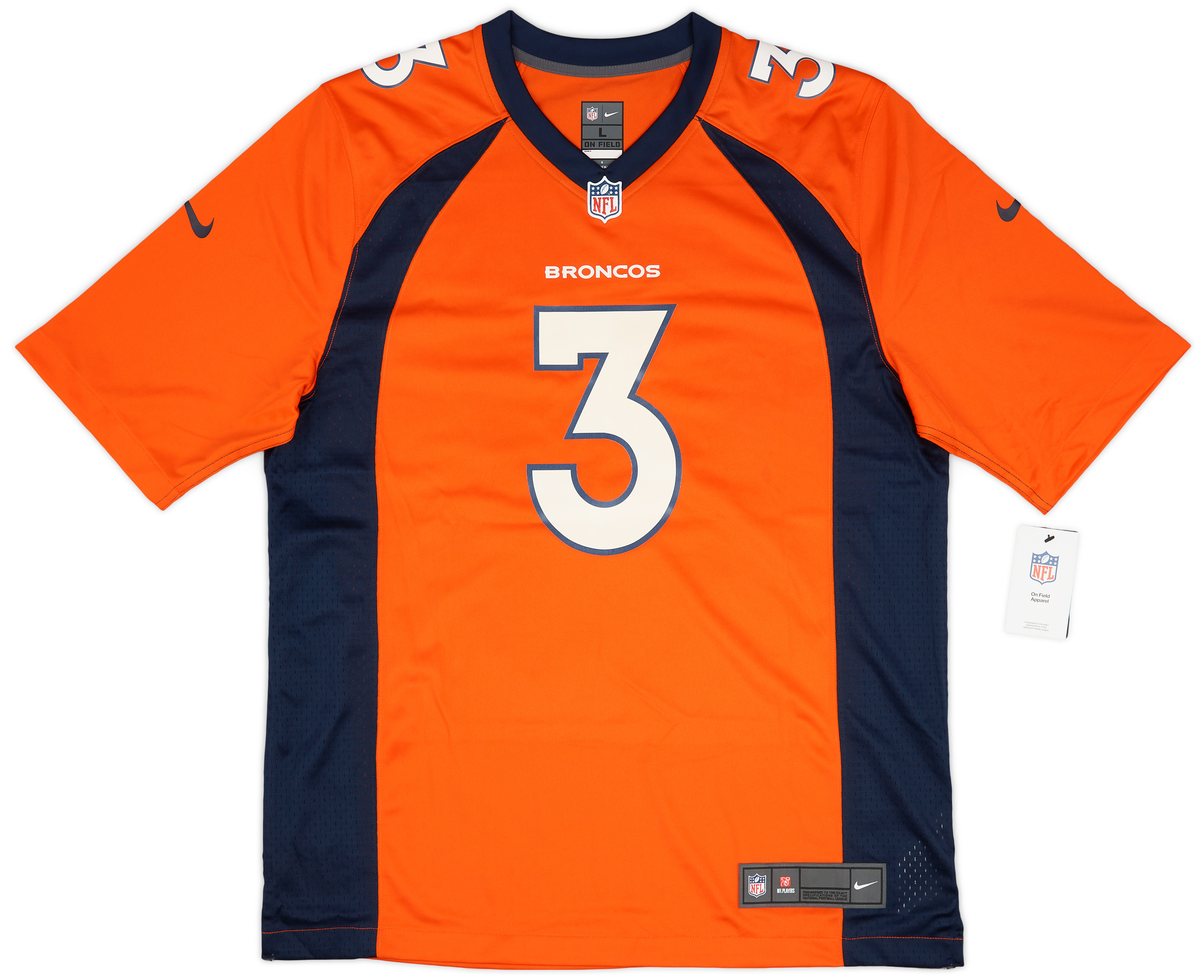 2022 23 Denver Broncos Wilson 3 Nike Game Home Jersey L