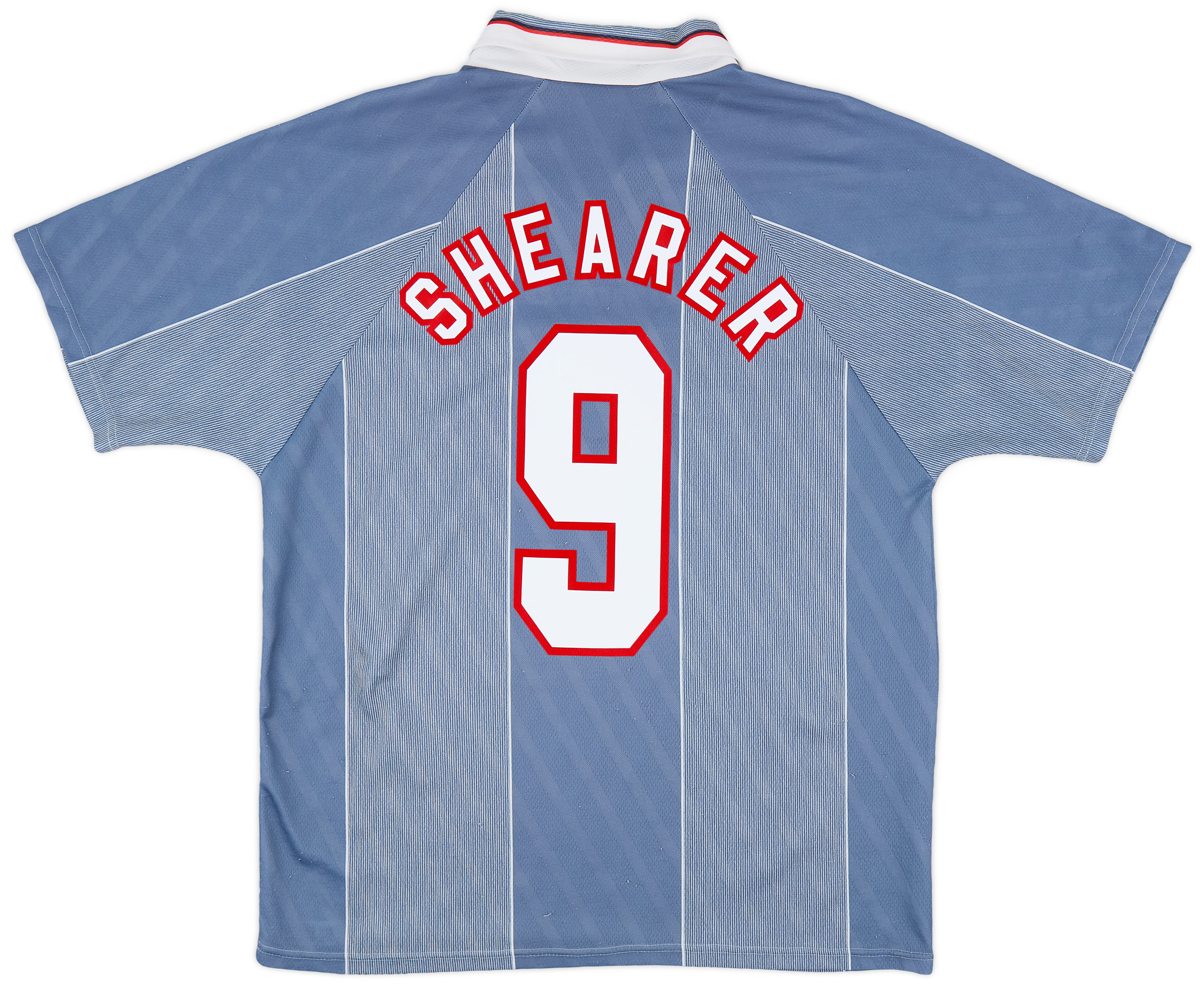 65%OFF【送料無料】 1996-97 England Away Shirt Shearer #9 - 8/10 - (L) ウェア