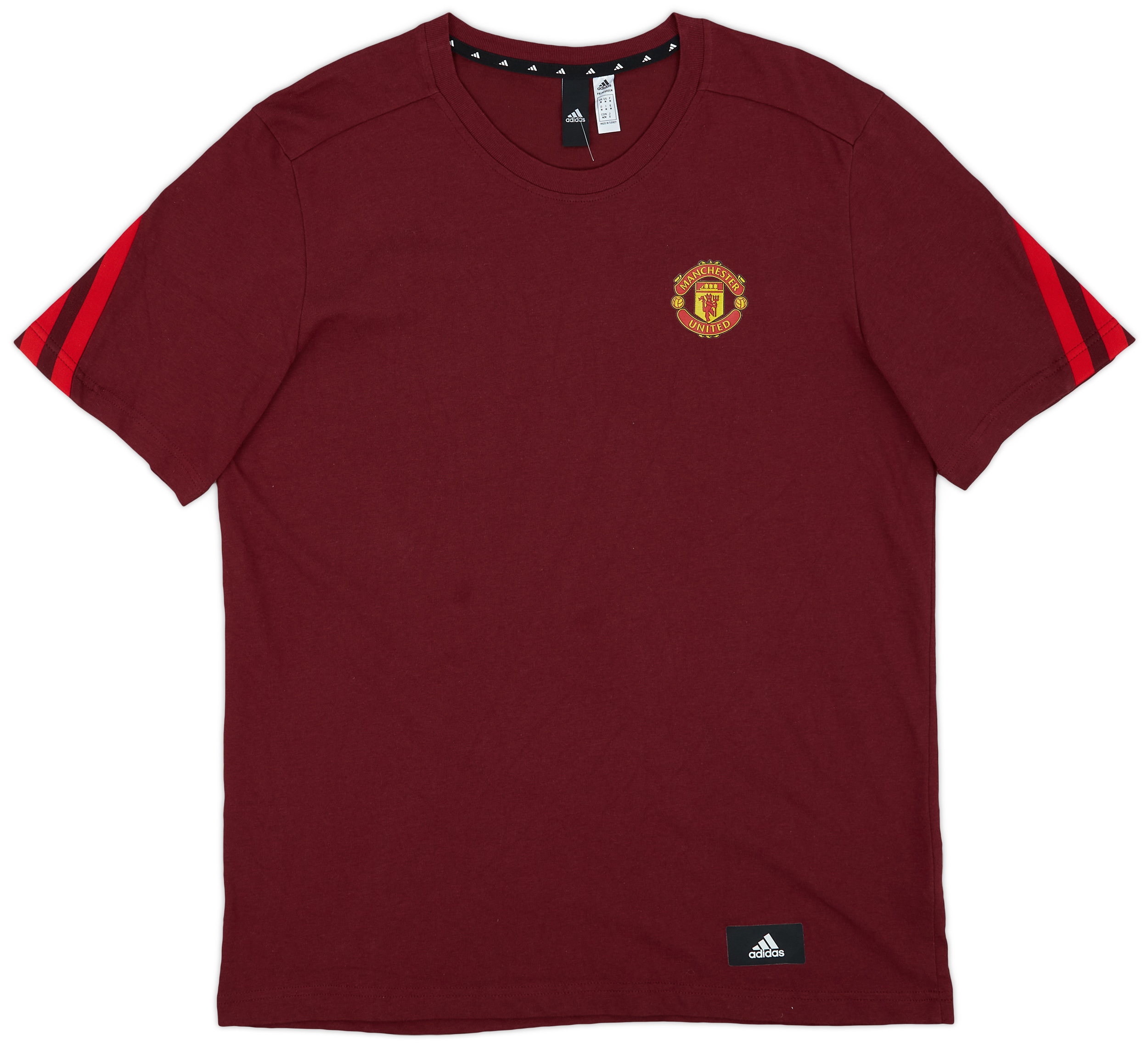 2021-22 Manchester United adidas Cotton Tee - 8/10 - (M)