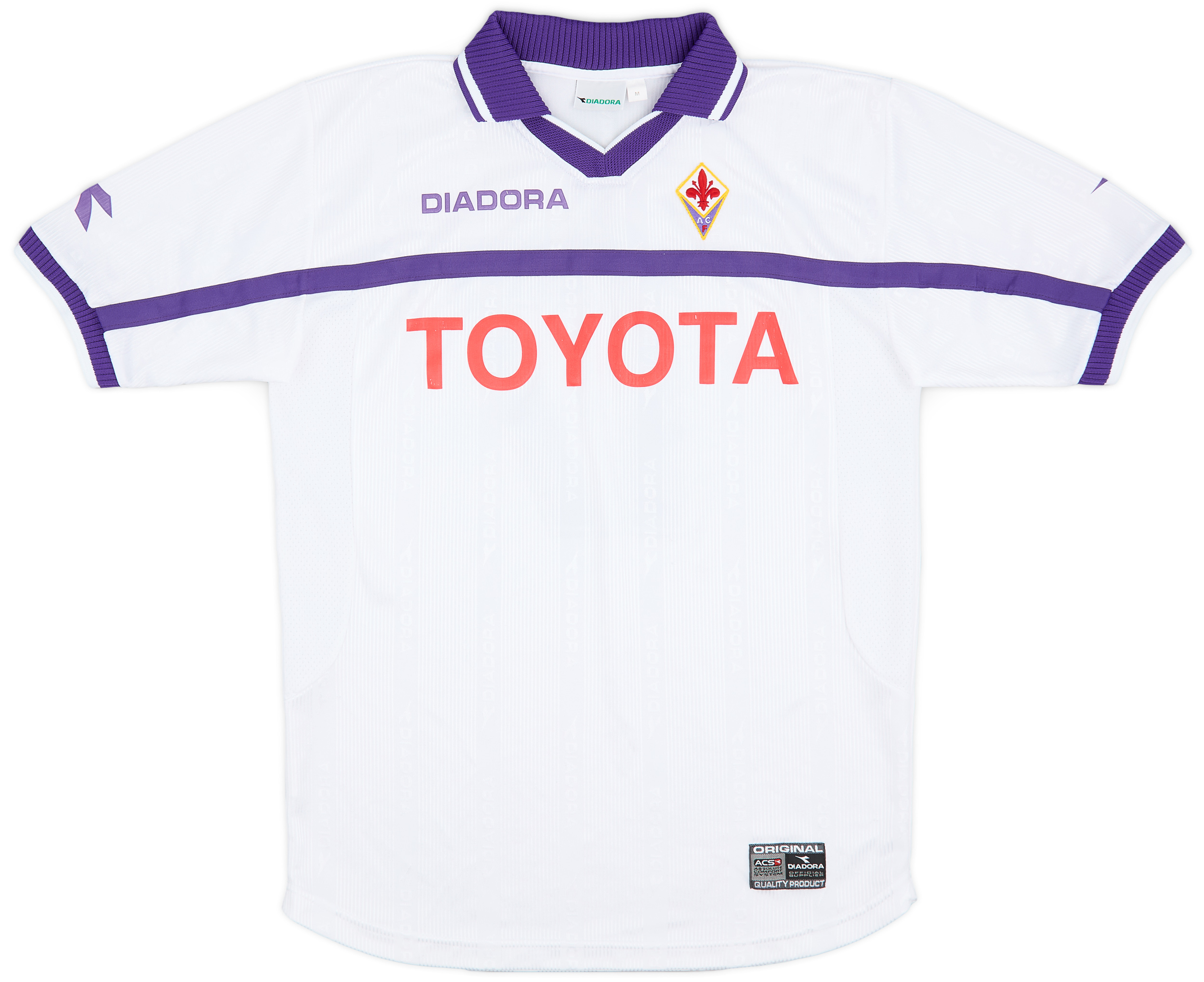 Maillot De Football Fiorentina 2010/2011 Extérieur - Marque Lotto - Taille M Adulte - Occasion