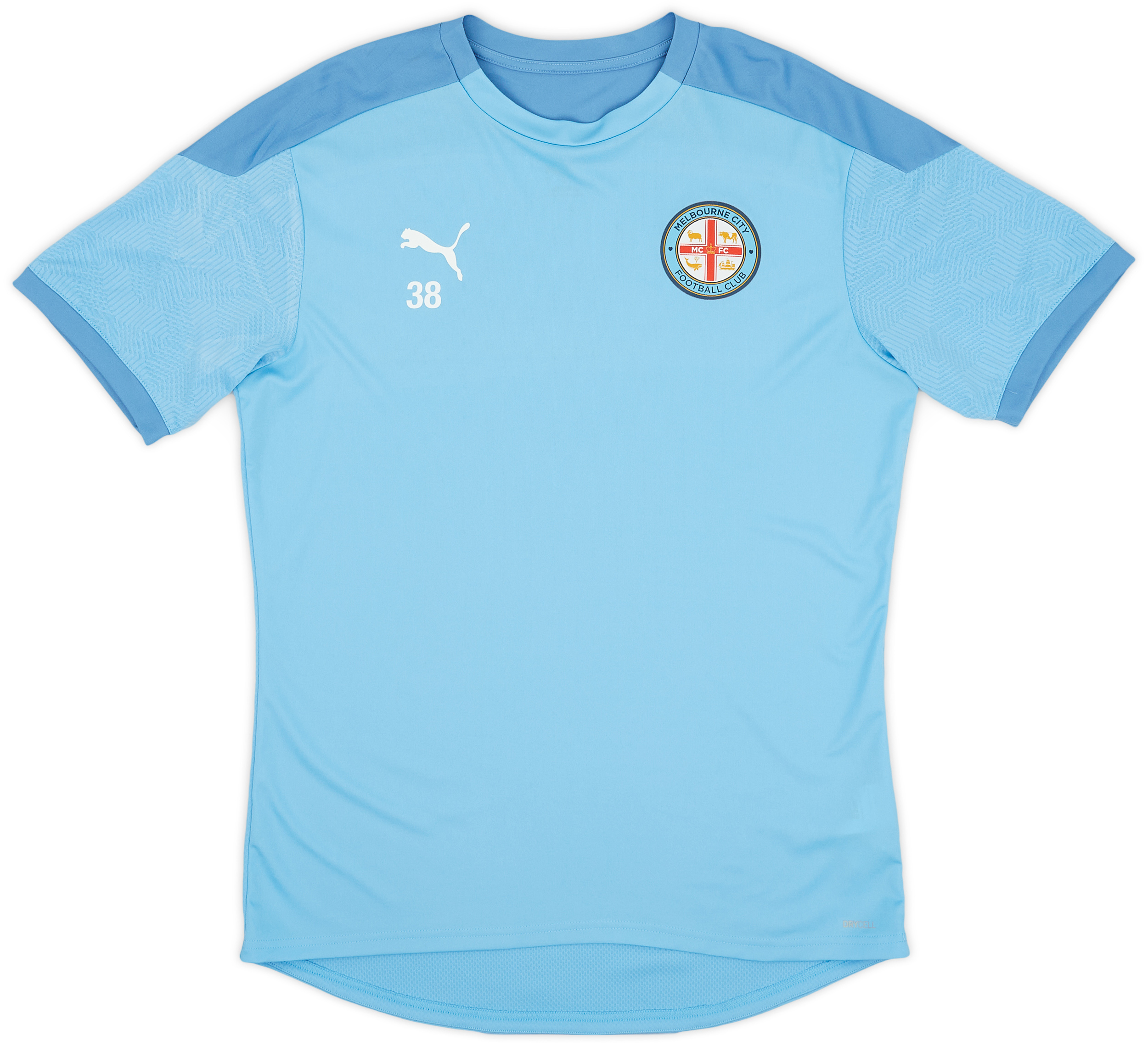 2019-20 Melbourne City Puma Player Issue Training Shirt #38 - 9/10 - (L)