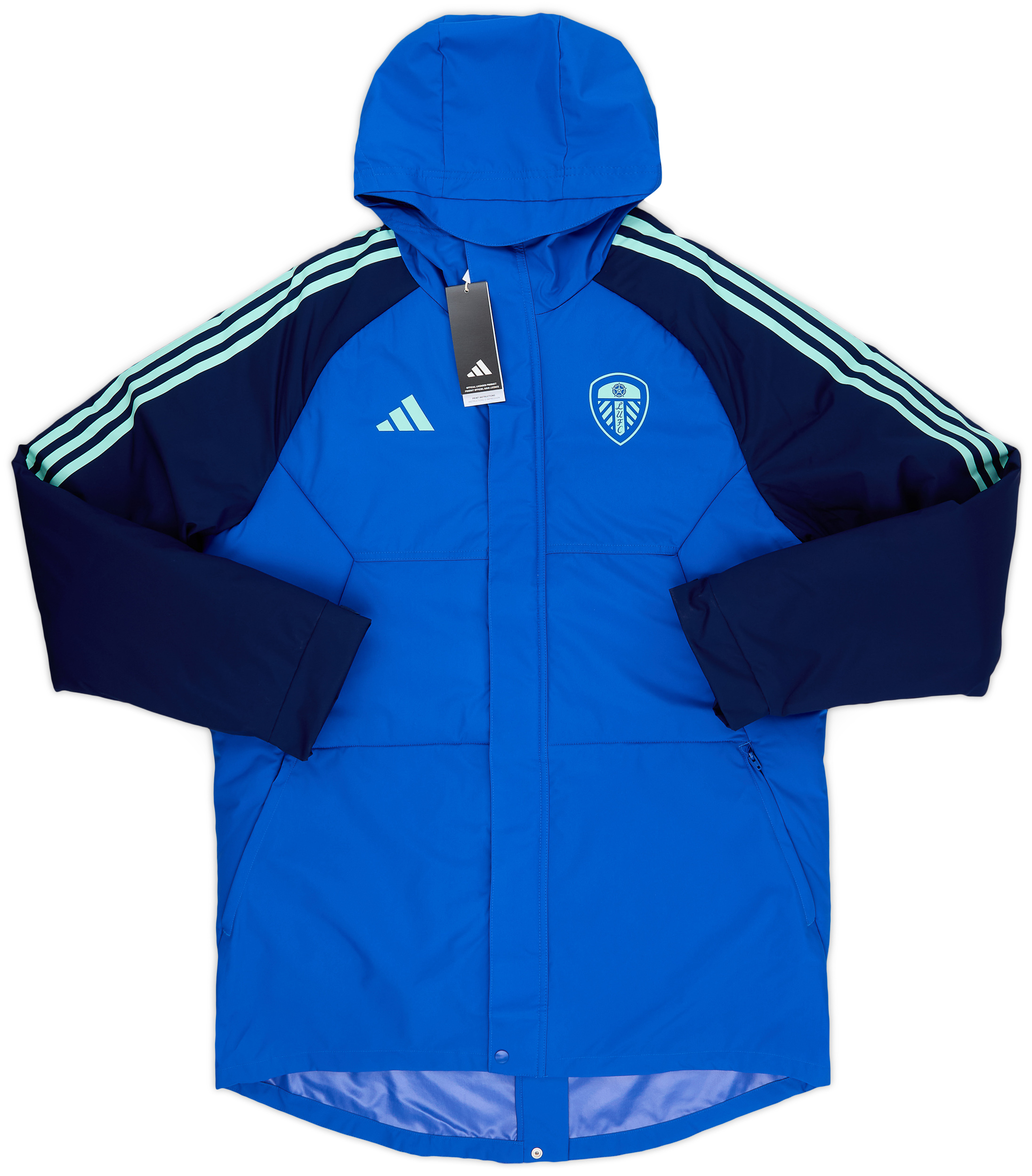 LEEDS UNITED adidas オールウェザージャケット Leeds United adidas Training All Weather Jacket - Navy - Kids