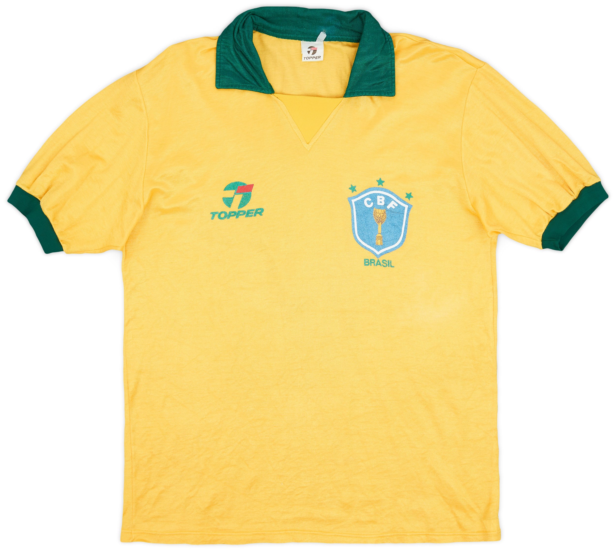 【保管正規品】90s ブラジル　ホームユニフォーム　vintage BRASIL 1990 Brazil Home Shirt - 9/10 - (XL)