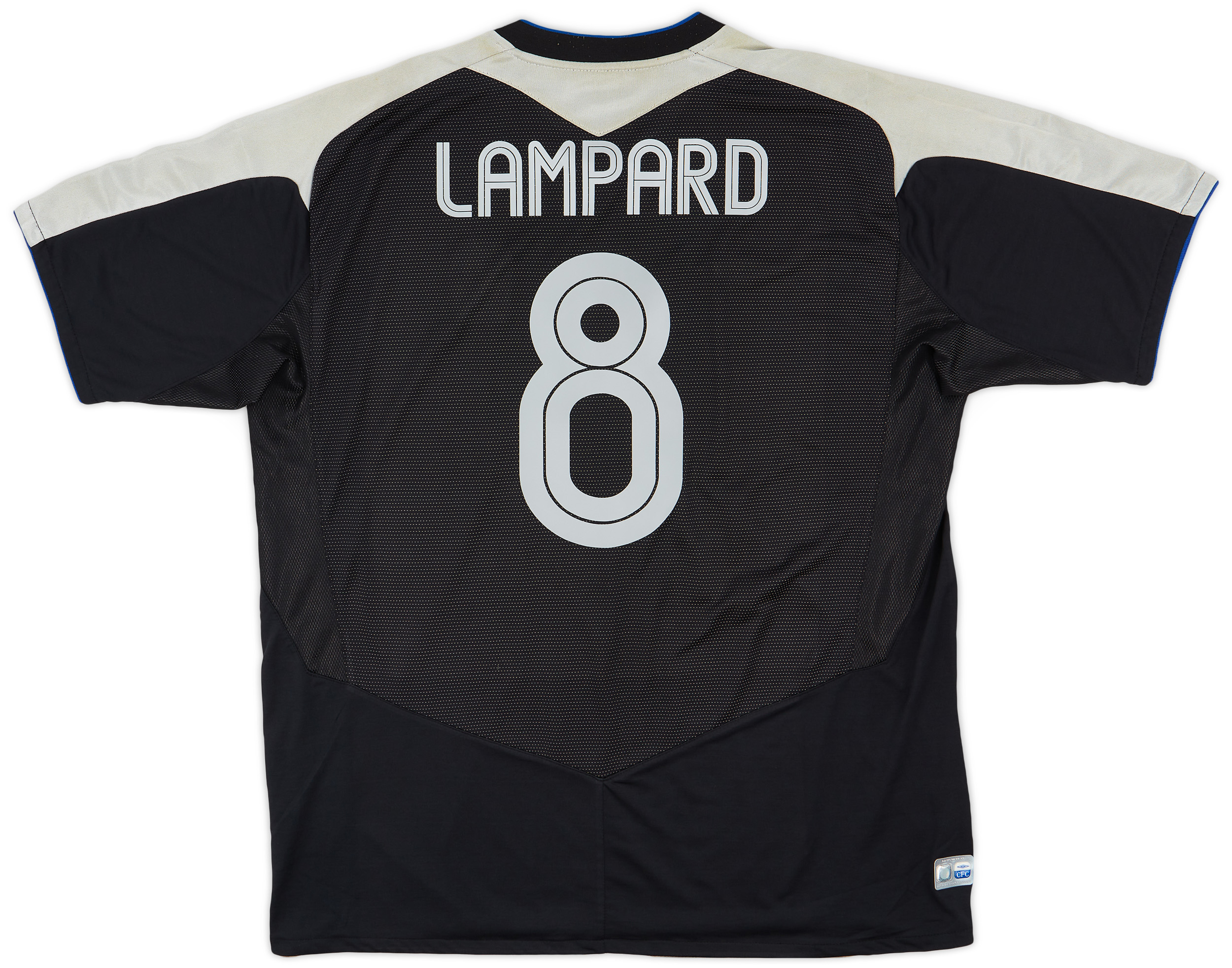 Maillot Chelsea Extérieur Vintage 2004-2005, Umbro, Manches Longues, Numéro 8 Lampard, Taille XL, Très Bon état