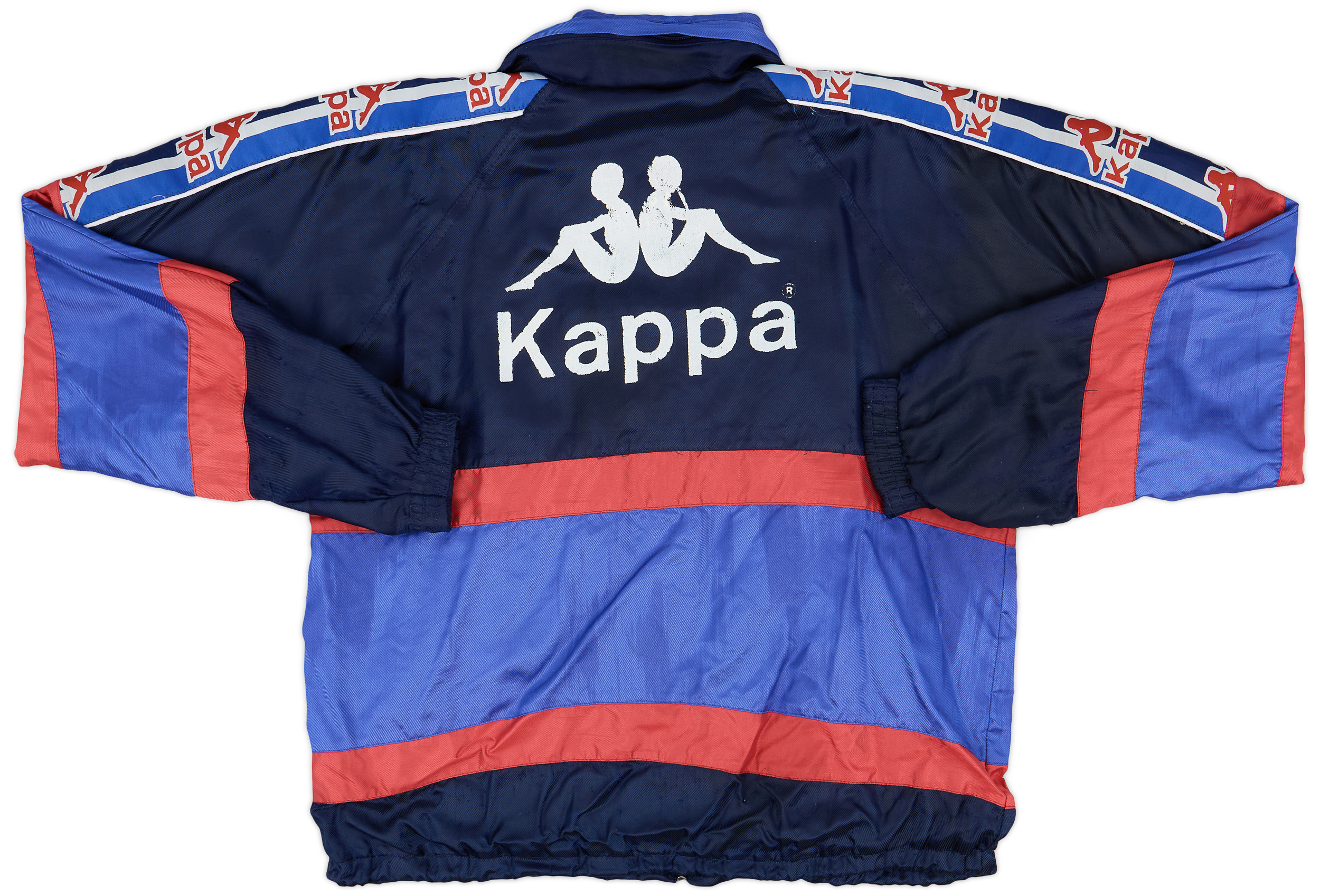 正規品 バルセロナ kappa ナイロンジャケット 90's 古着 90年代 KAPPA FCBARCELONA FCバルセロナ ベロア ジャージ