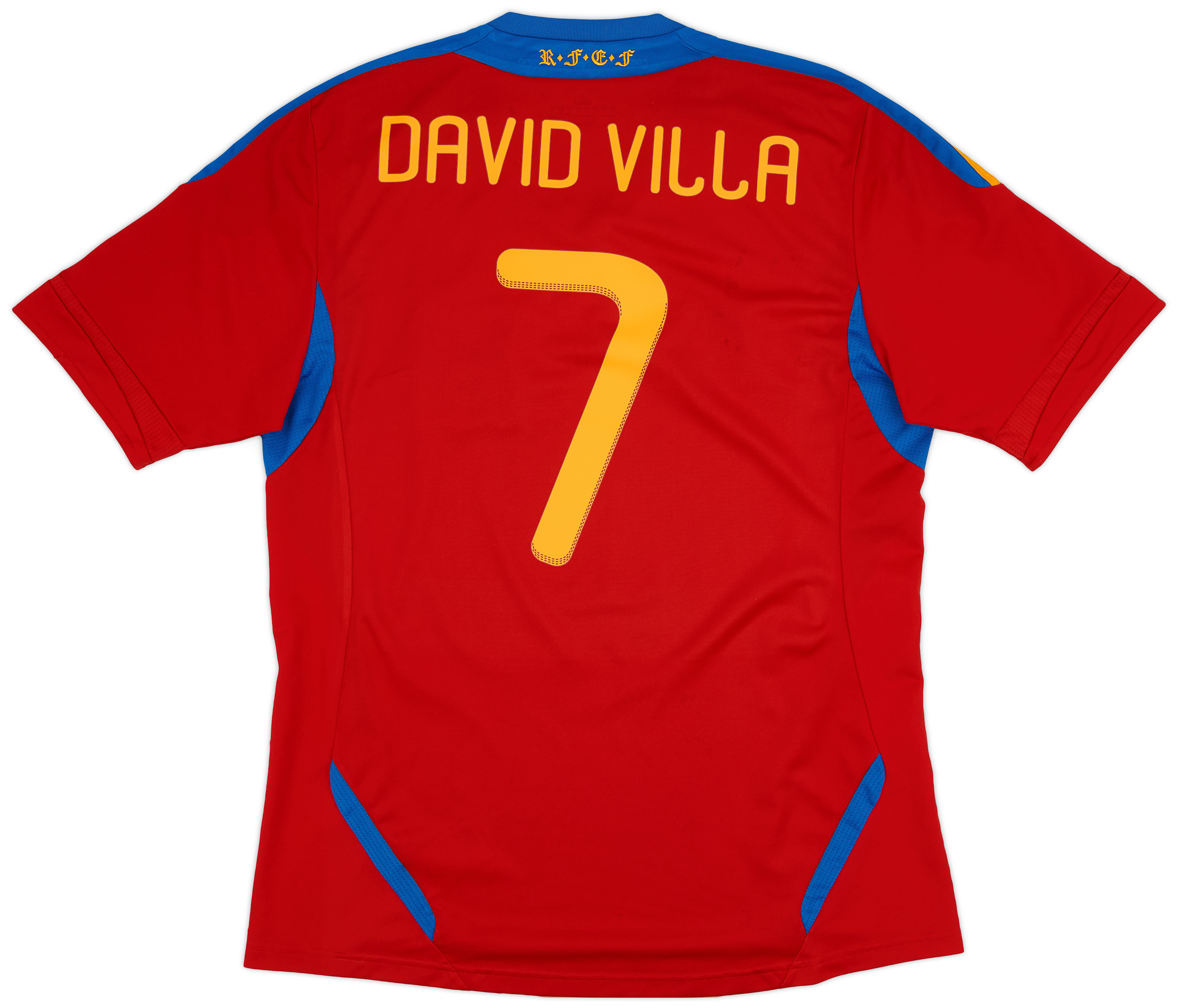 2010-11 Spain Home Shirt David Villa #7 - 7/10 - (L)