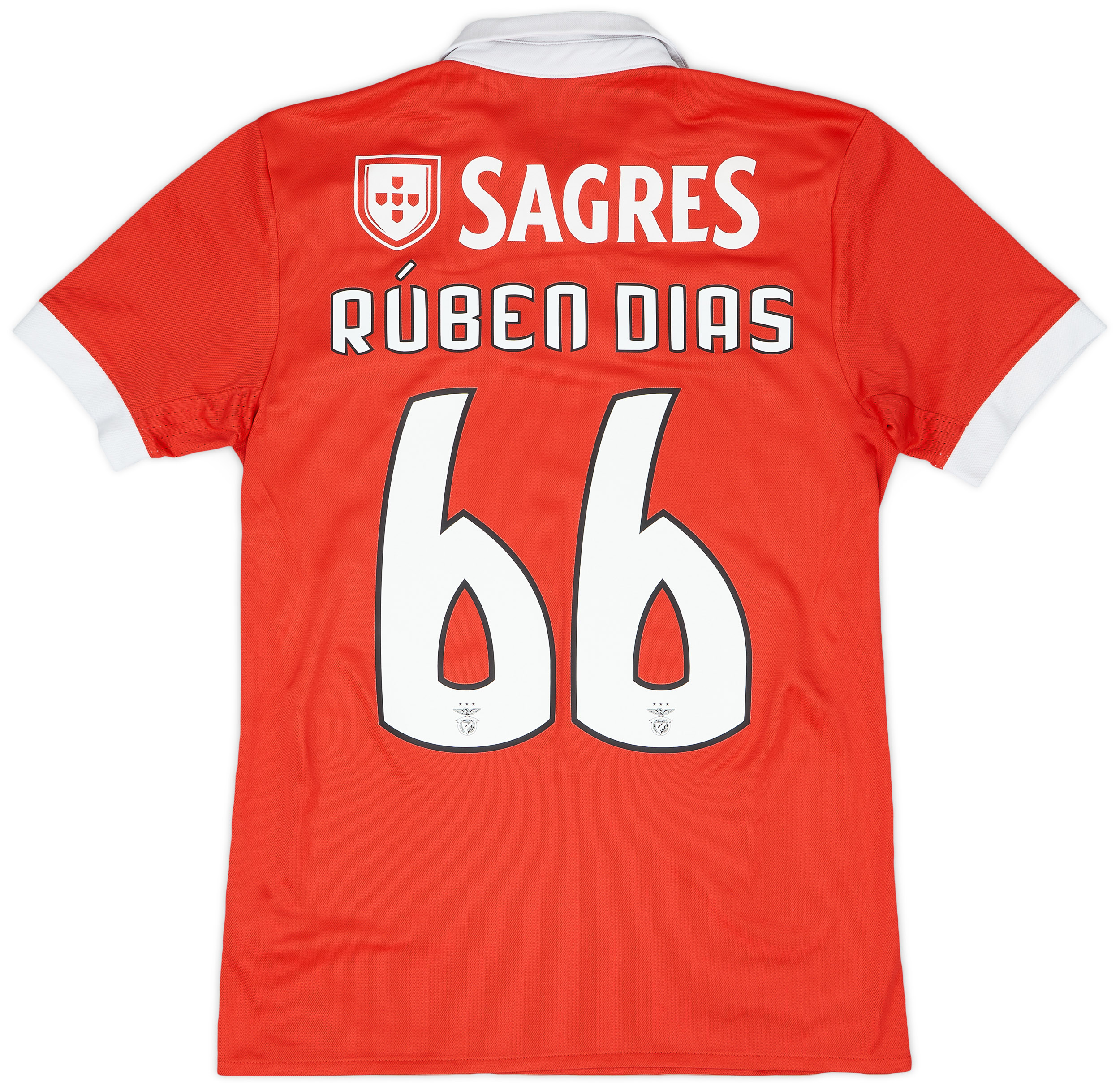 2017-18 Benfica Home Shirt Ruben Dias #66 - 7/10 - (S)