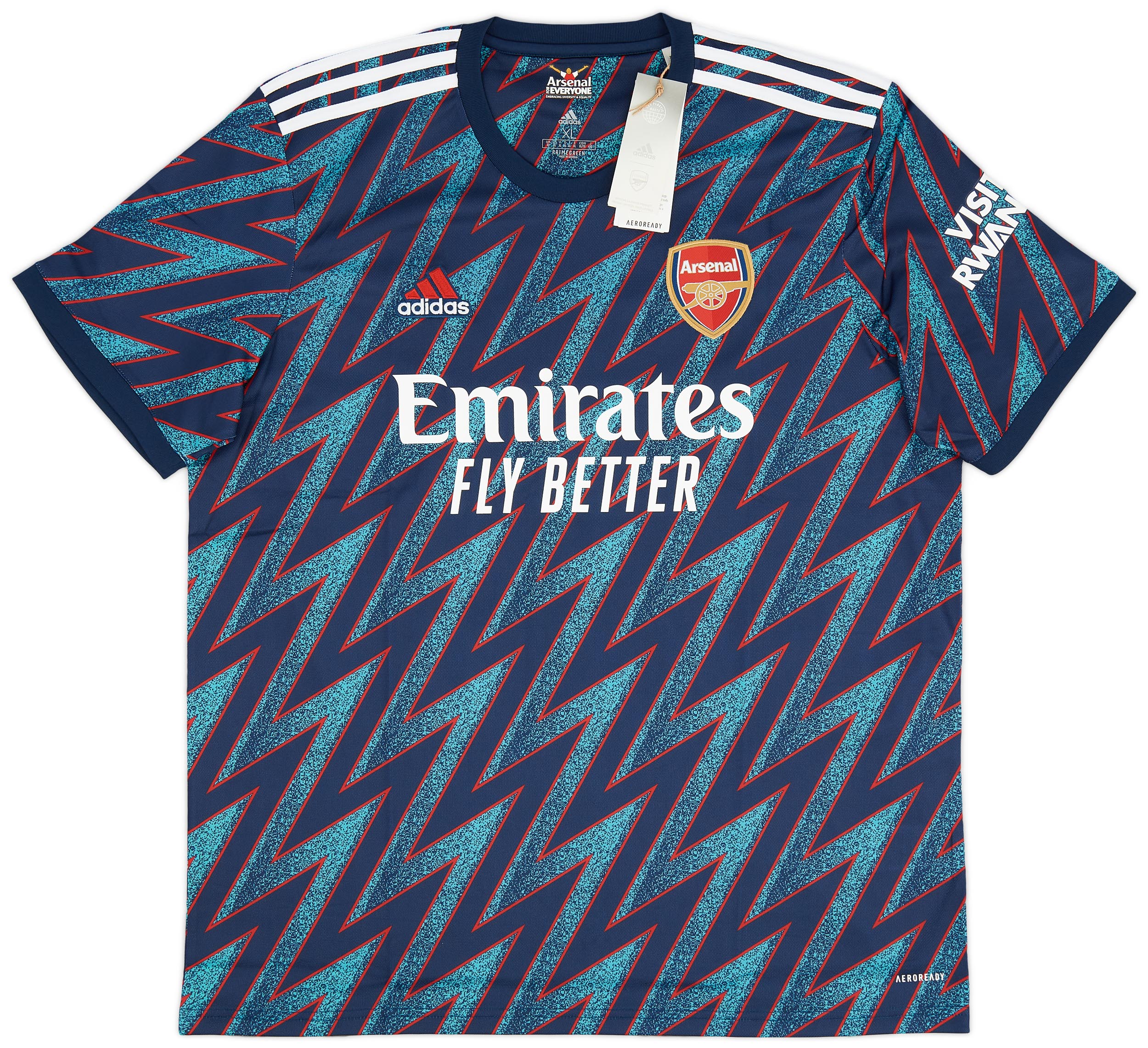 2021-22 Arsenal Third Shirt Ødegaard #8 (XL)