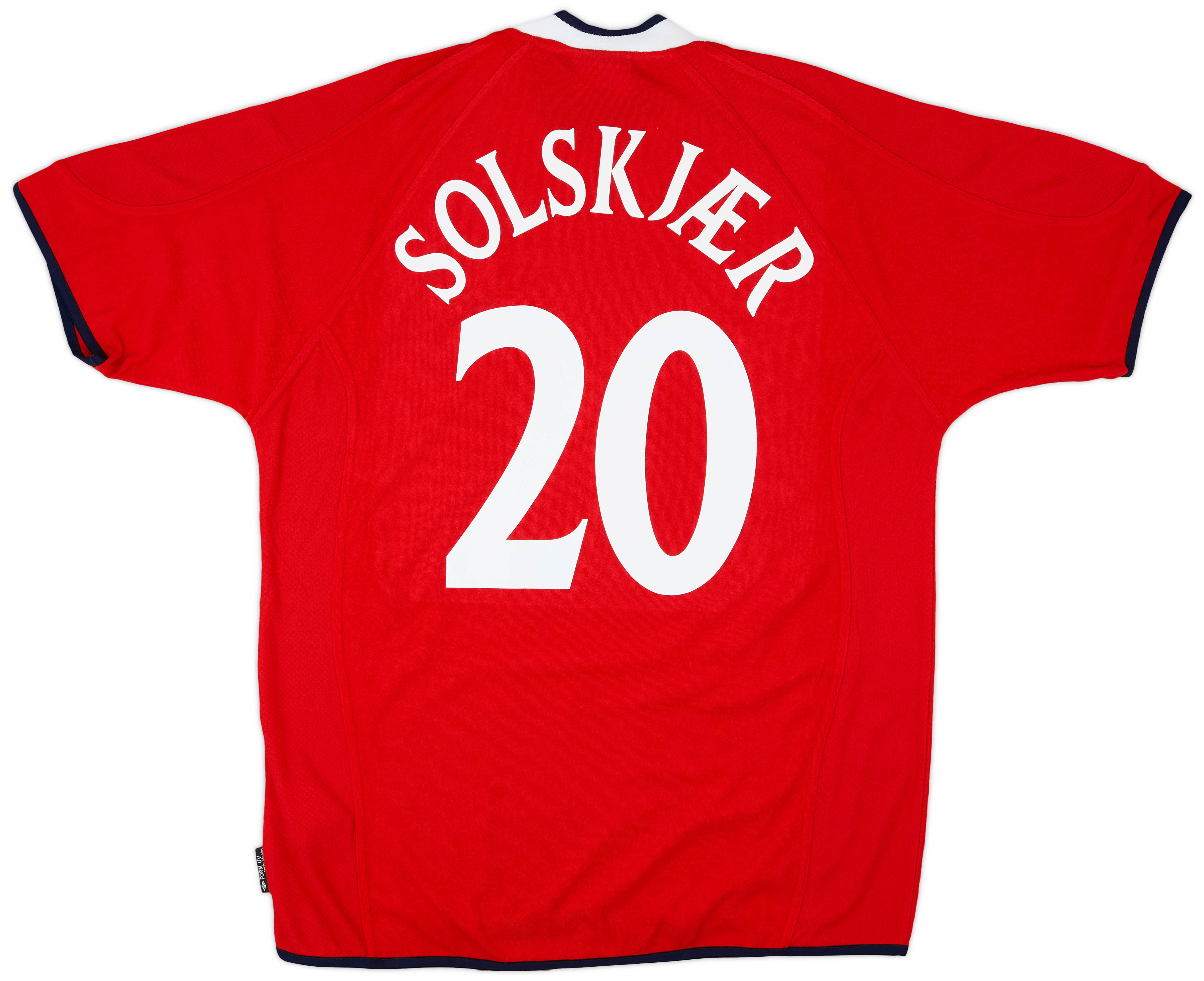 2000-02 Norway Home Shirt Solskjaer #20 (XL)