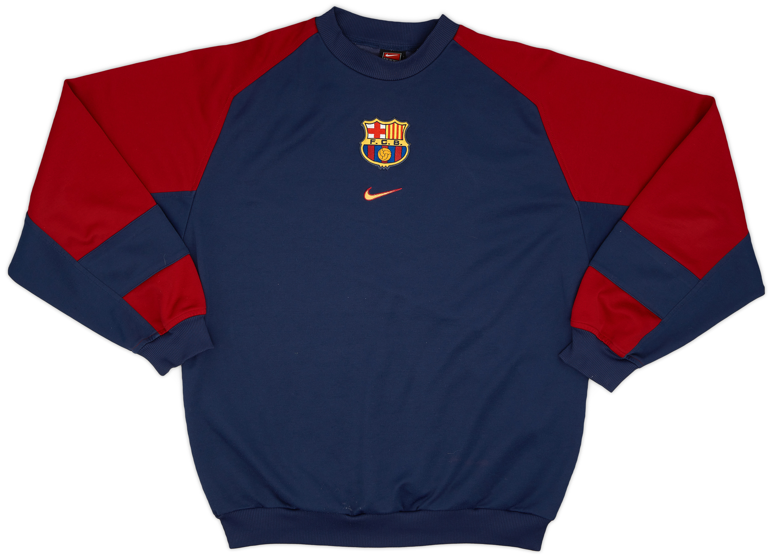 Rare NIKE FC Barcelona Y2K 00/01 Soccer Training Pullover