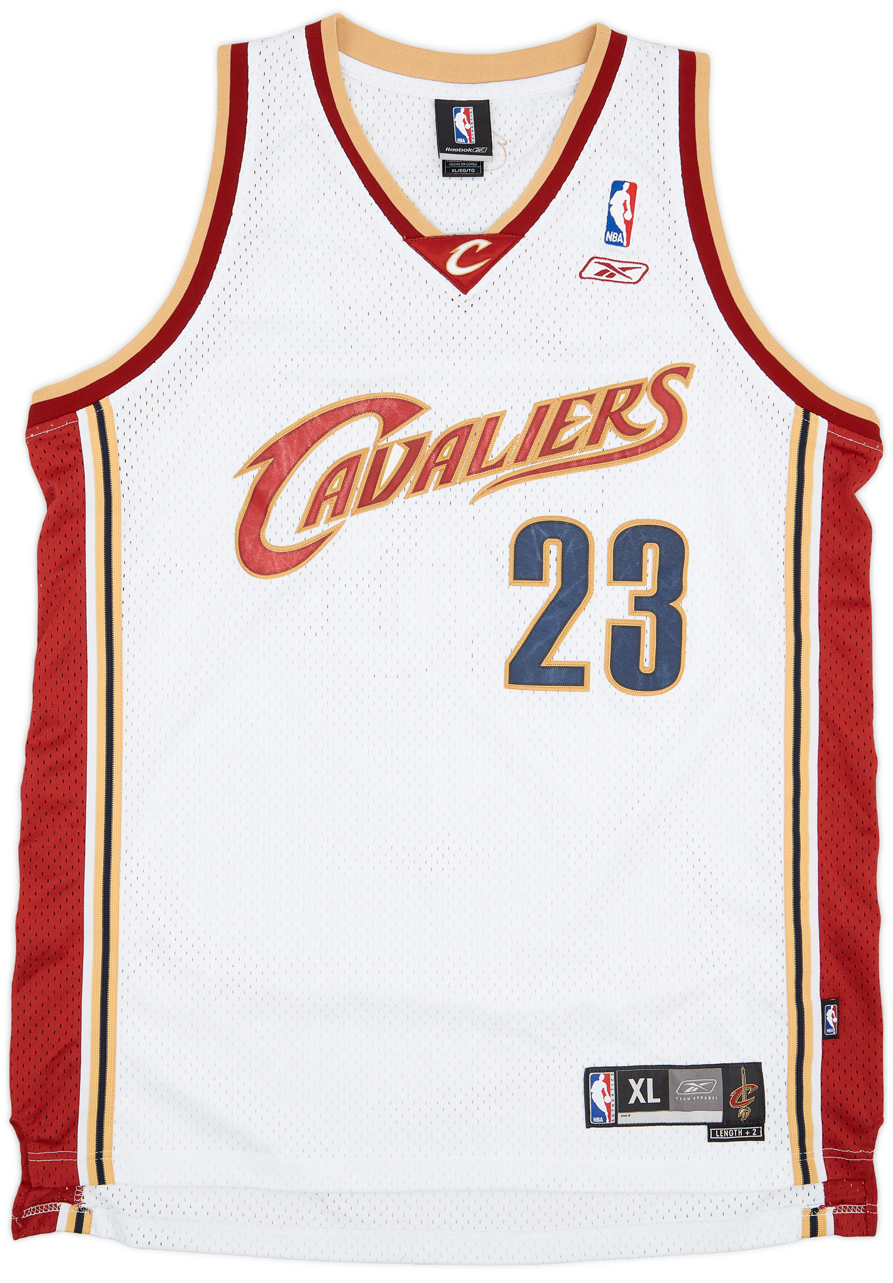 2004-06 Cleveland Cavaliers James #23 Reebok Swingman Home Jersey - 8/10 - (XL)