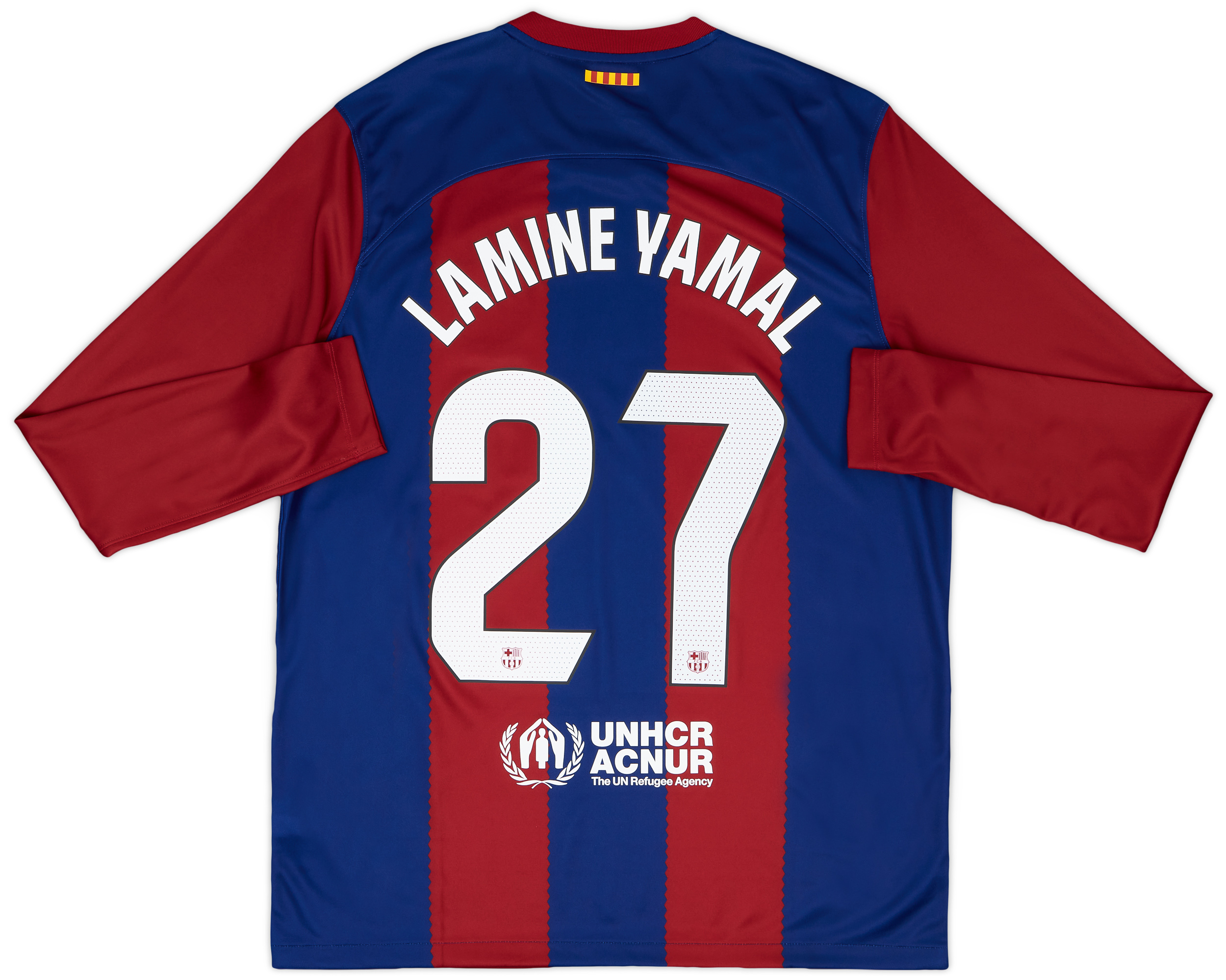 2023-24 Barcelona Home L/S Shirt Lamine Yamal #27