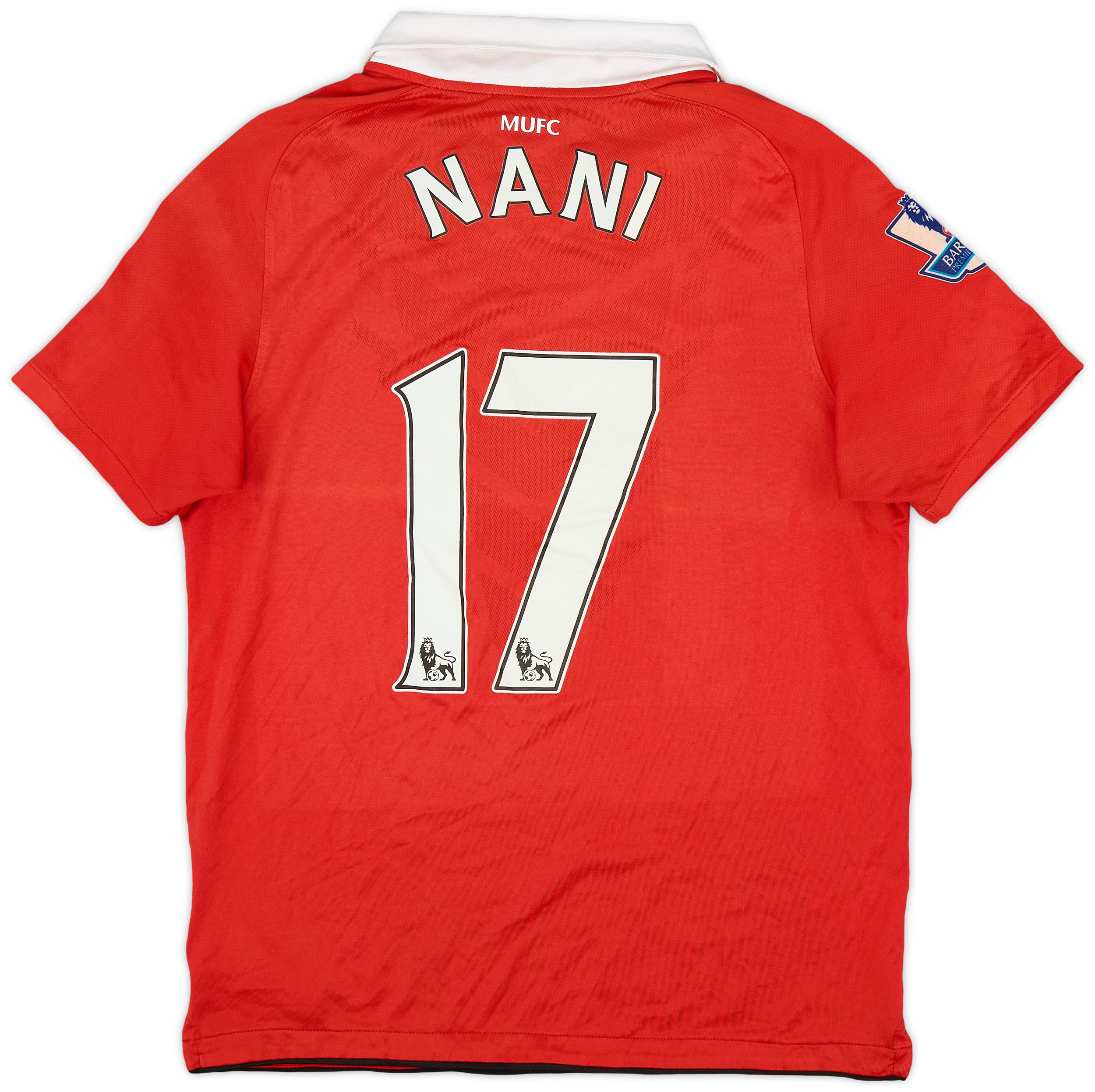 2010-11 Manchester United Home Shirt Nani #17 - 7/10 - (XL.Boys)