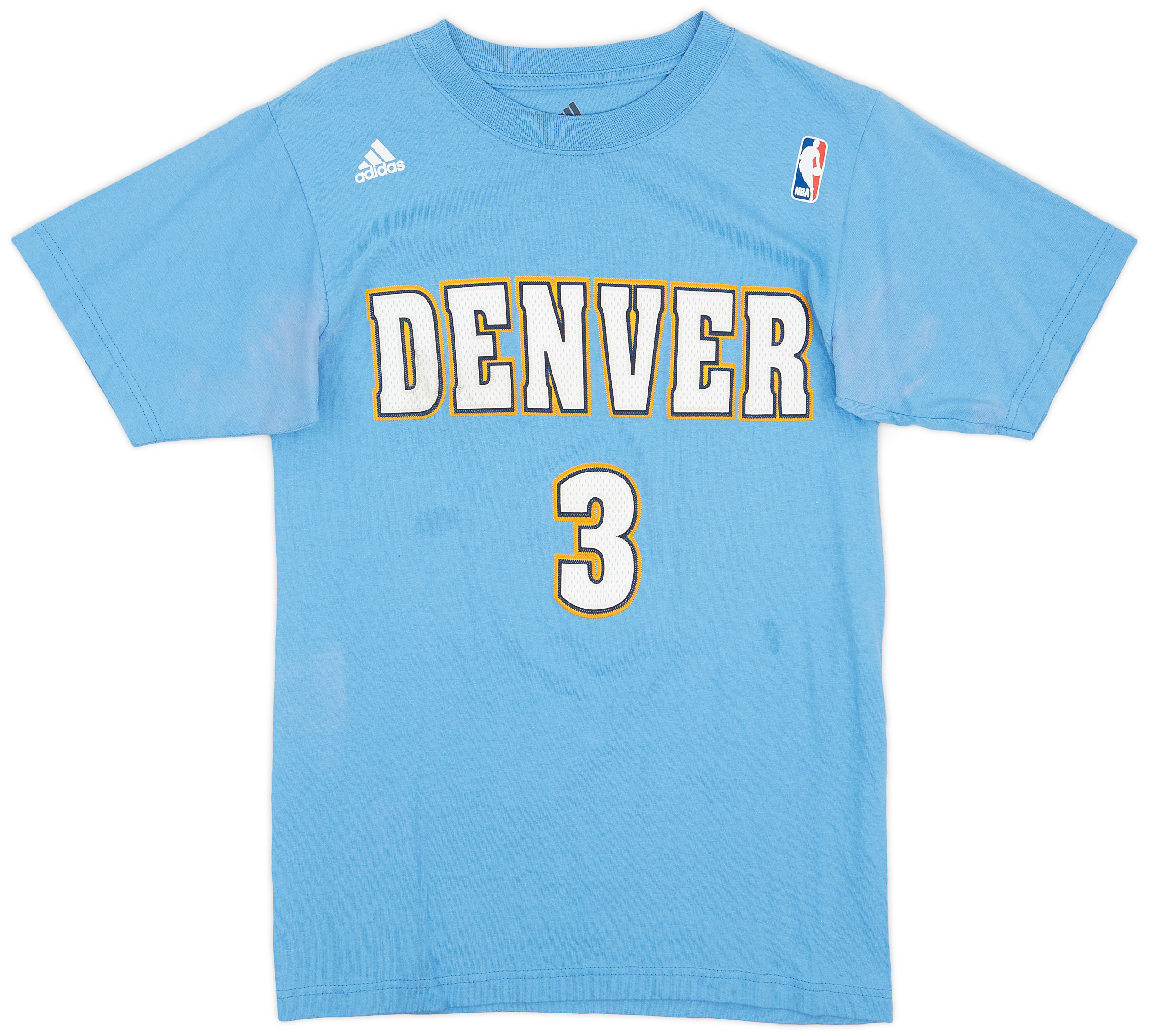 2011-12 Denver Nuggets Lawson #3 adidas Tee - 5/10 - (S)