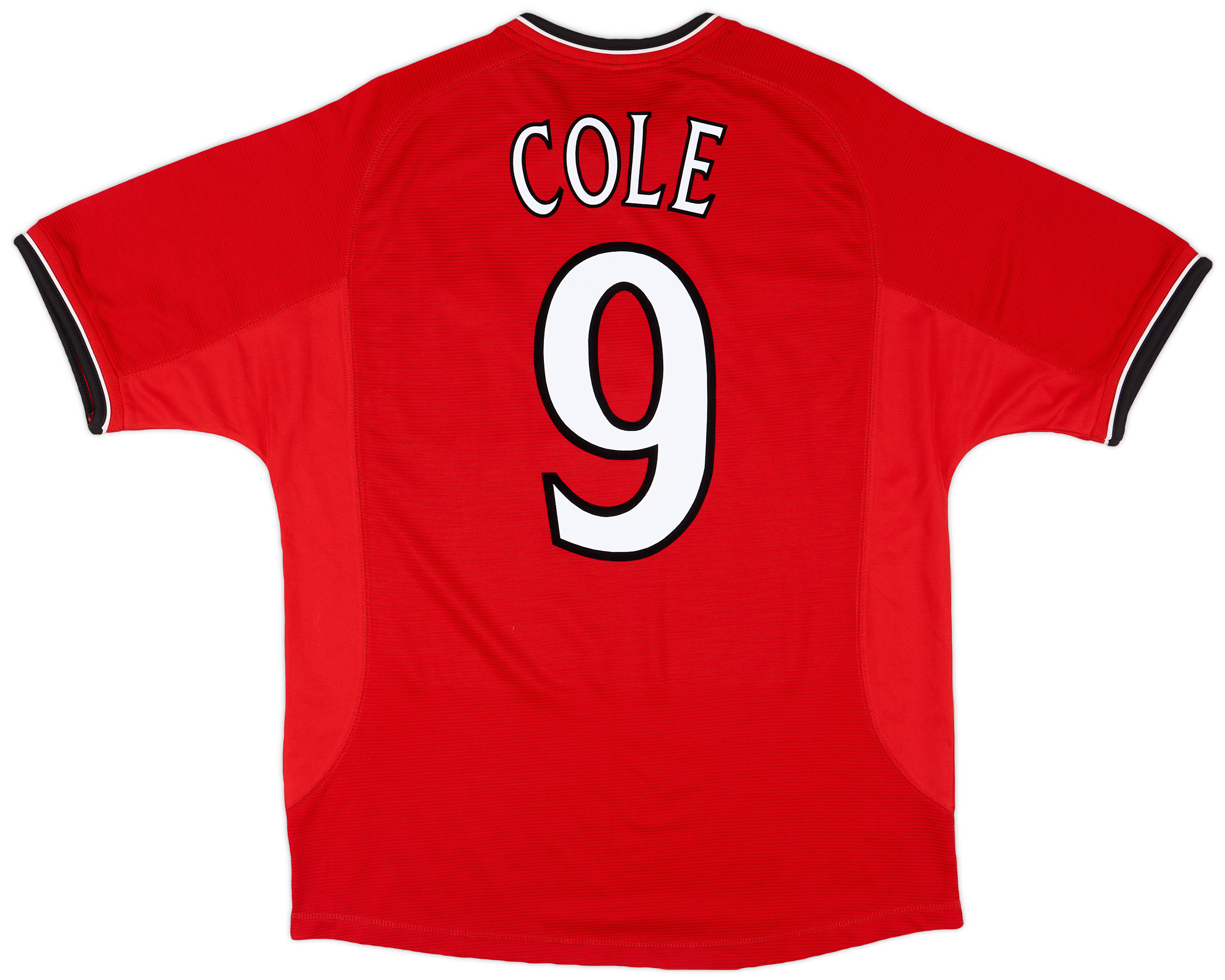 2000-02 Manchester United Home Shirt Cole #9 - 8/10 - (M)
