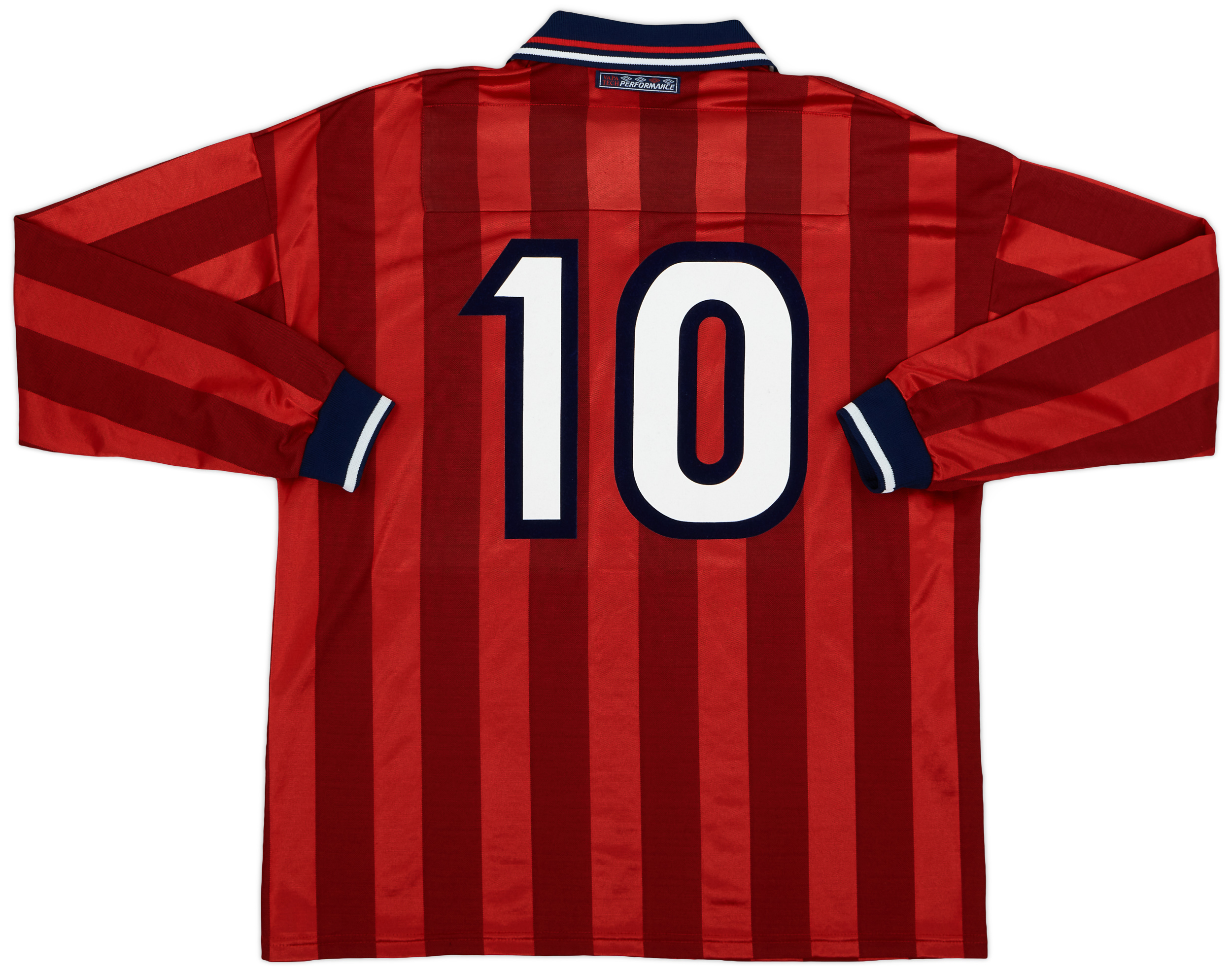 【おトク】 1997-99 (XL) - 8/10 - #10 Shirt L/S Away England ウェア