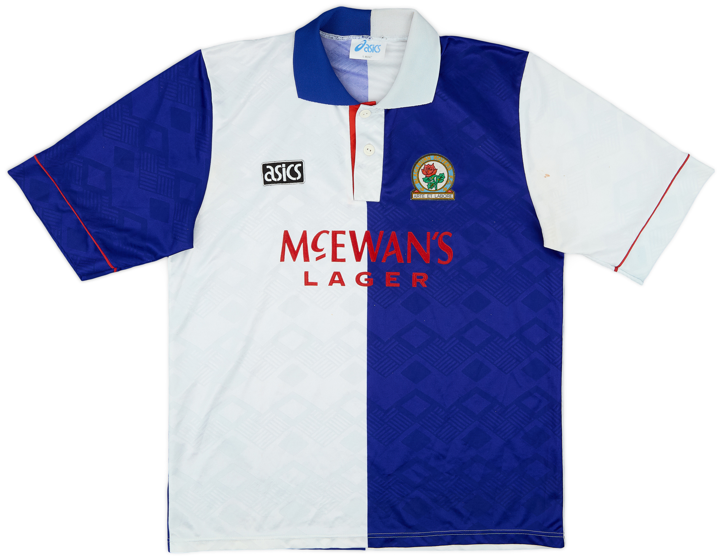 1992-94 Blackburn Home Shirt #6 - 6/10 - (L)