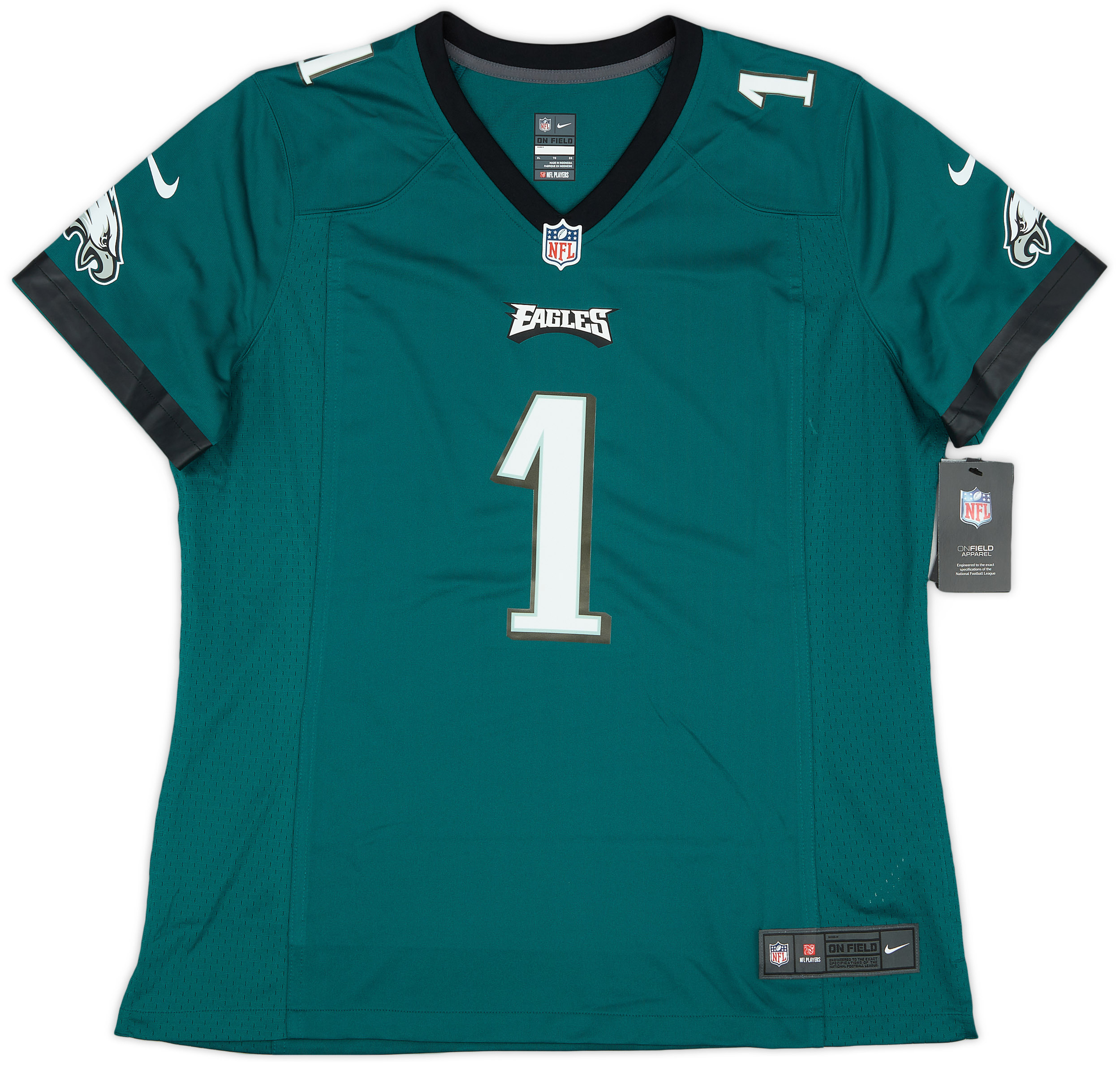 202023 Philadelphia Eagles Hurts 1 Nike Game Home Jersey Womens (XL)
