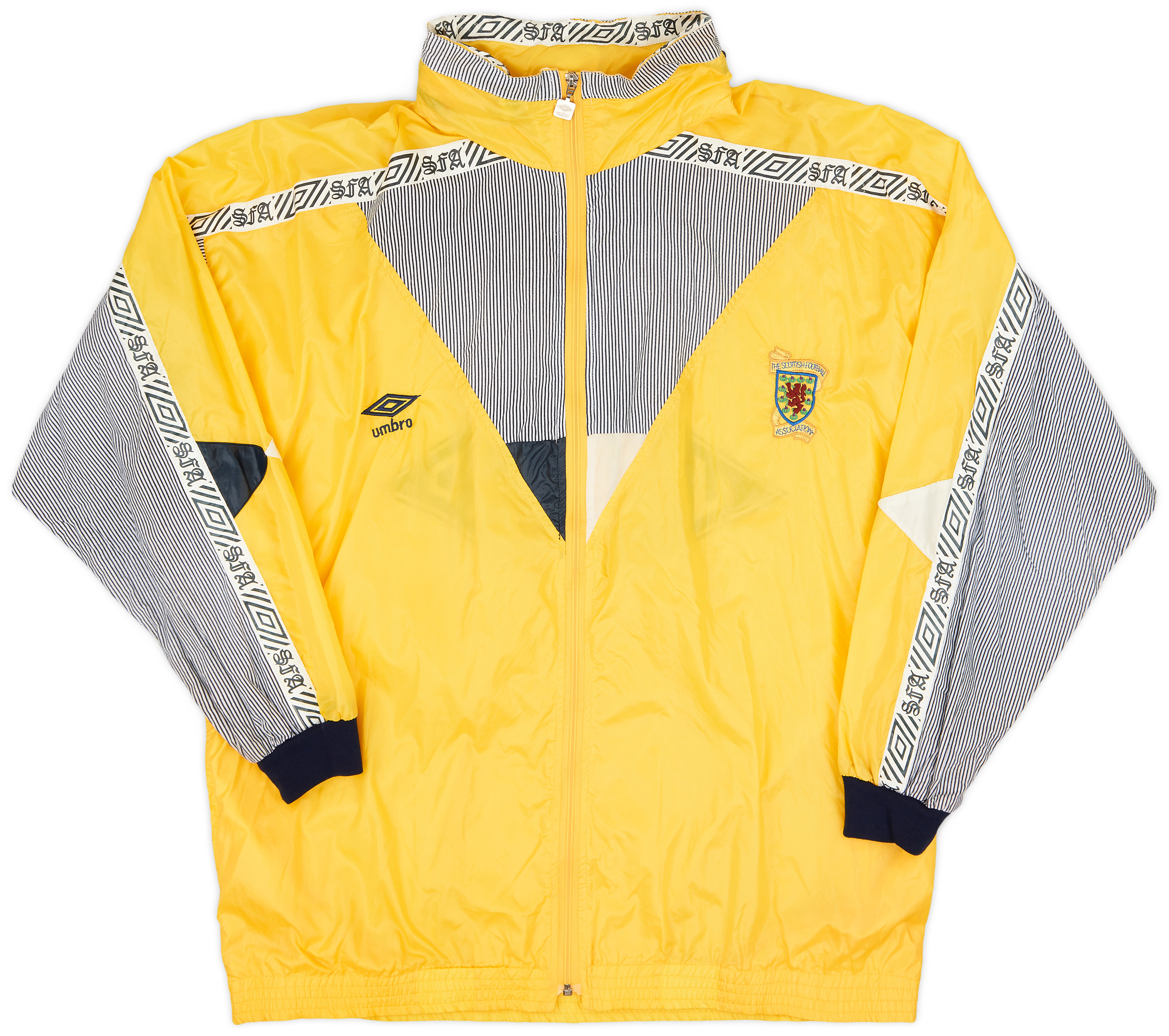 1990-92 Scotland Umbro Hooded Rain Jacket - 9/10 - (XL) 1990-92 Scotland Umbro Hooded Rain Jacket - 9/10 - (XL)