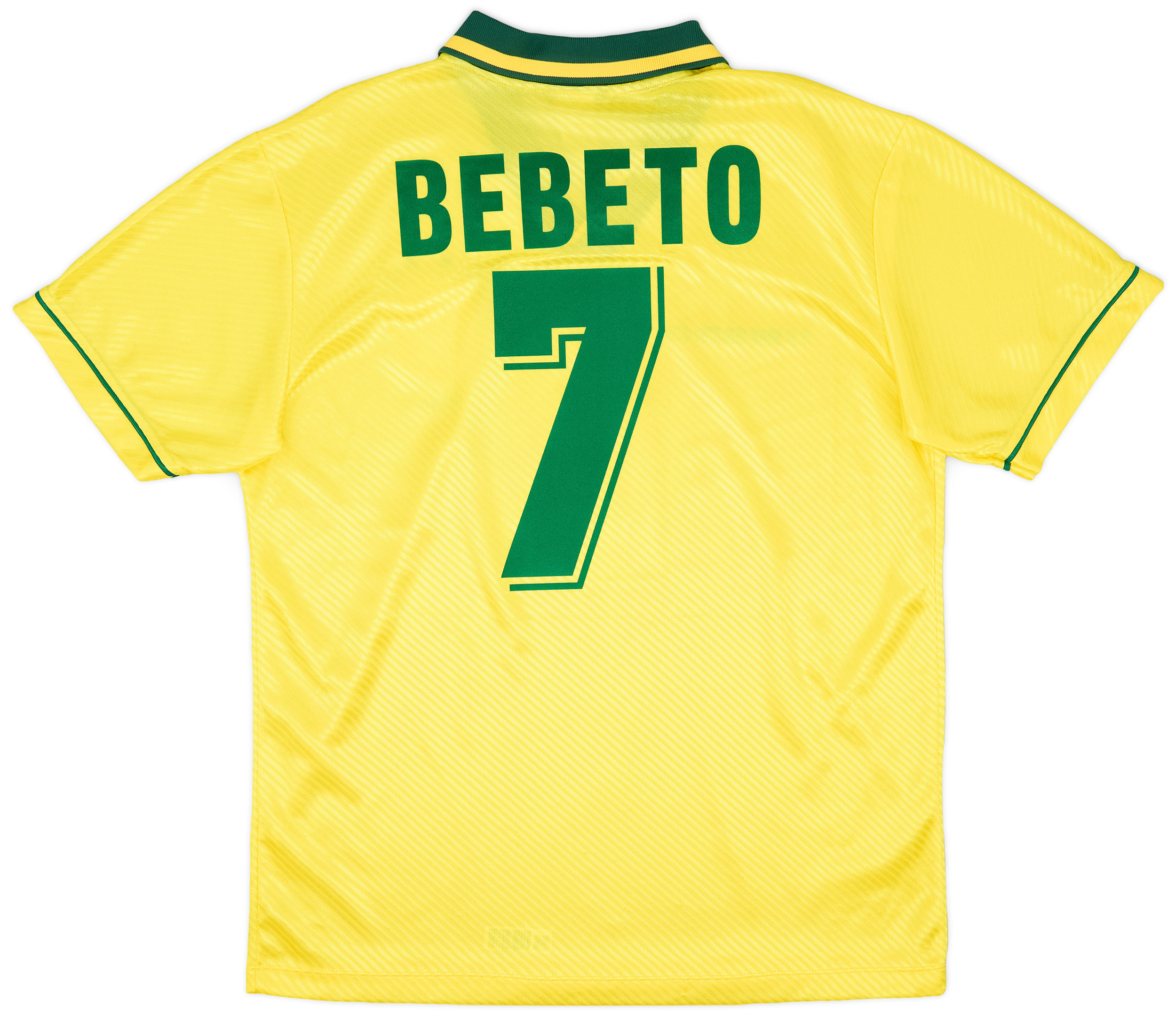1994 Brazil Home Shirt Bebeto #7 - 9/10 - (L)