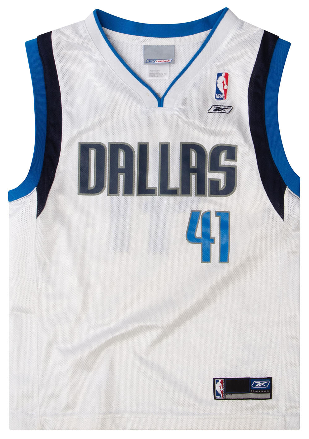 2002-06 Dallas Mavericks Nowitzki #41 Reebok Jersey (Home) Y