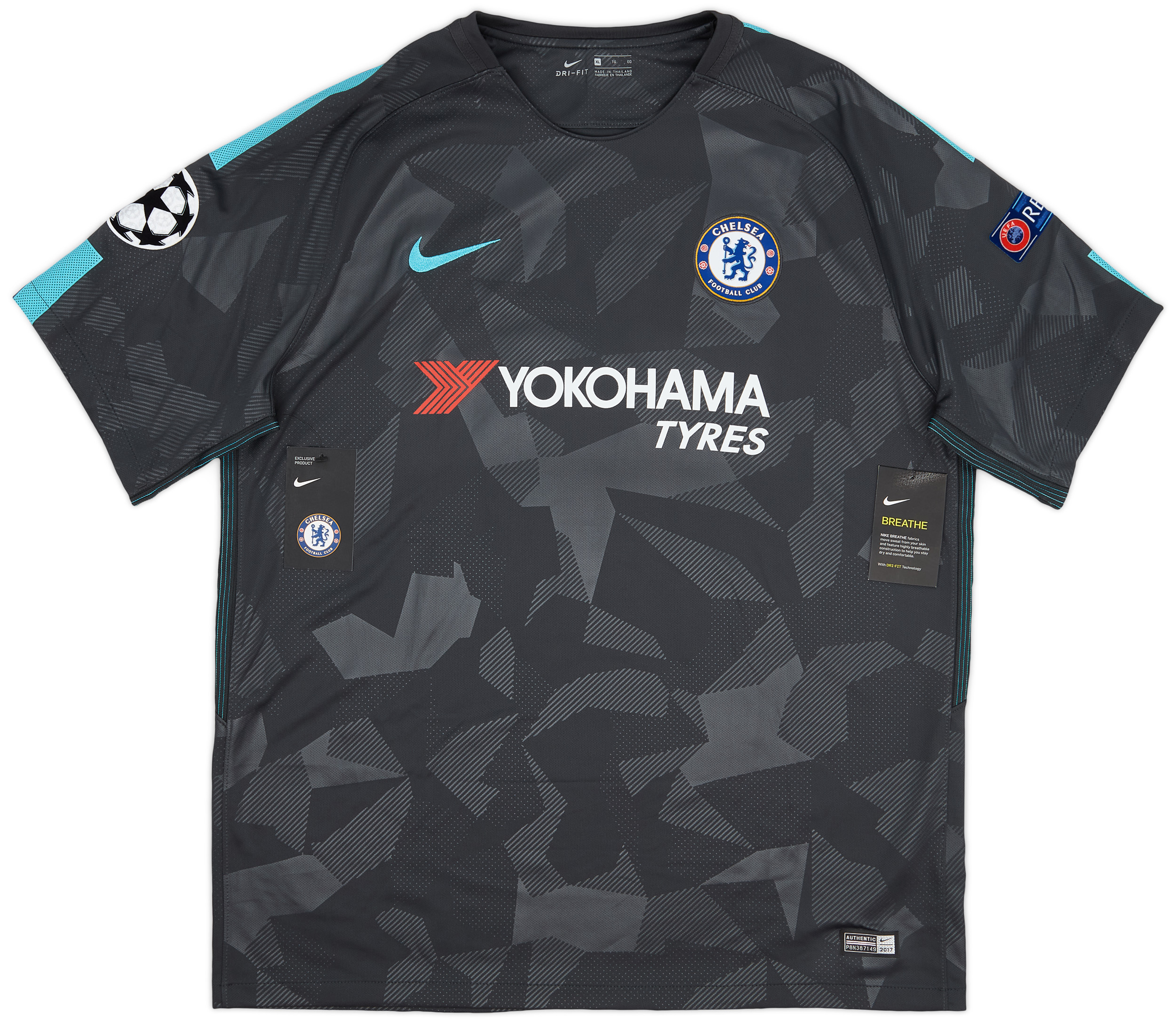 2017-18 Chelsea Third Shirt Hazard #10 (XL)