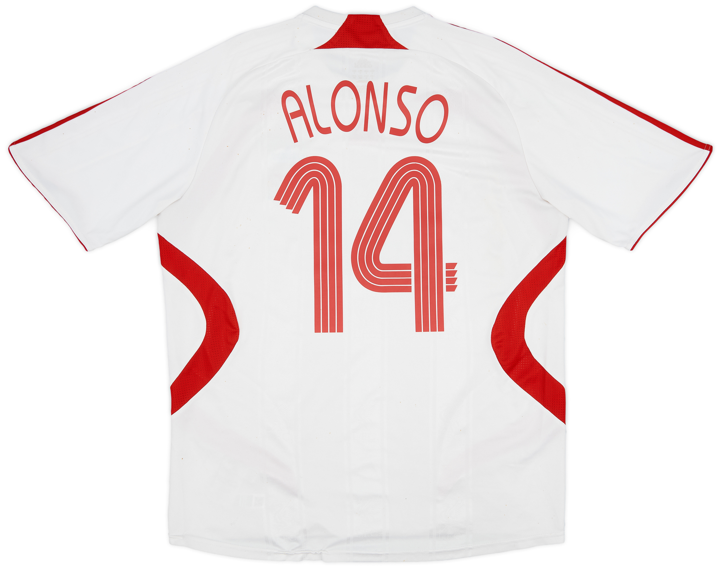 2007-08 Liverpool Away Shirt Alonso #14 - 6/10 - (L)