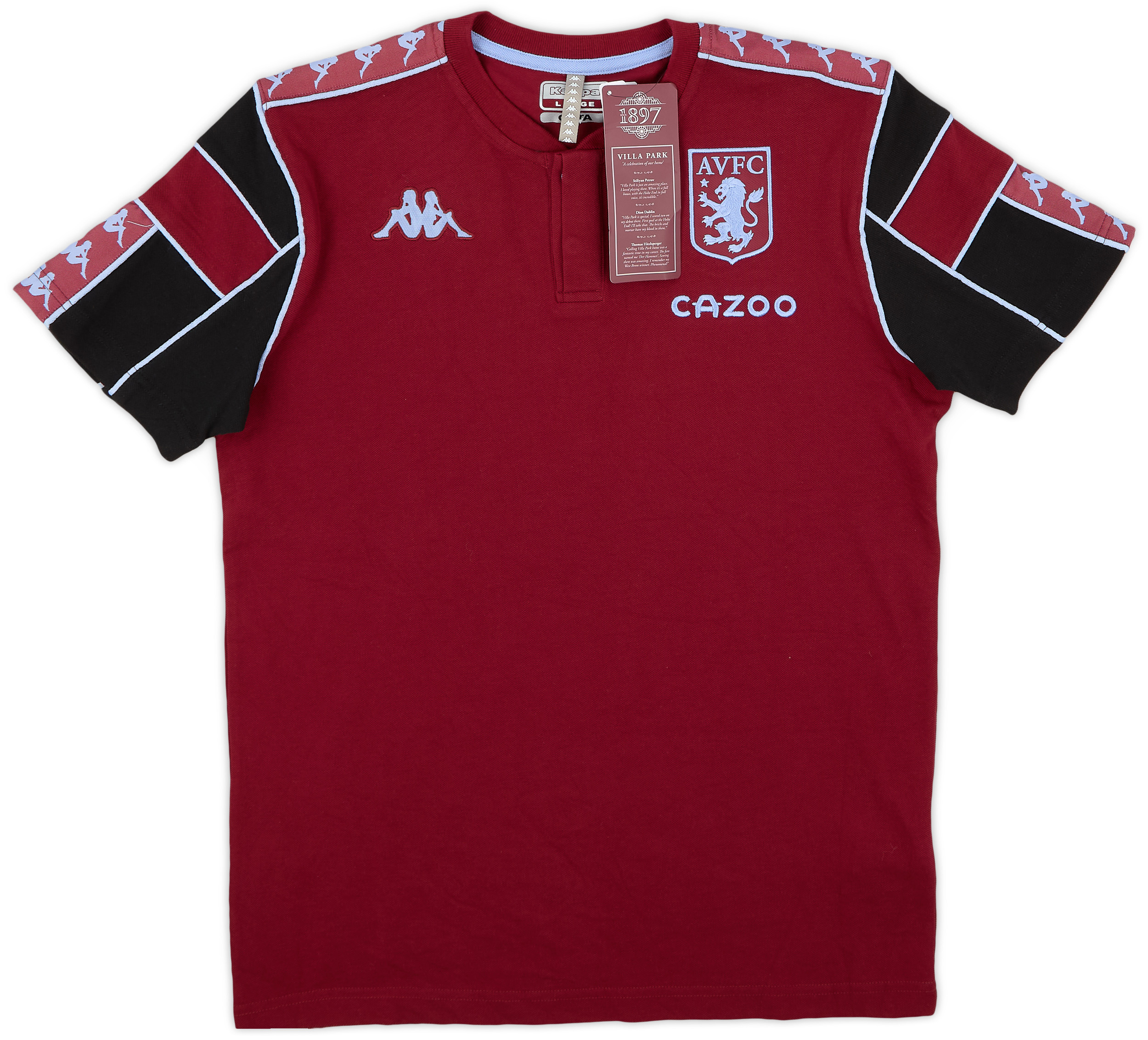 2021-22 Aston Villa Kappa Polo Shirt (L)