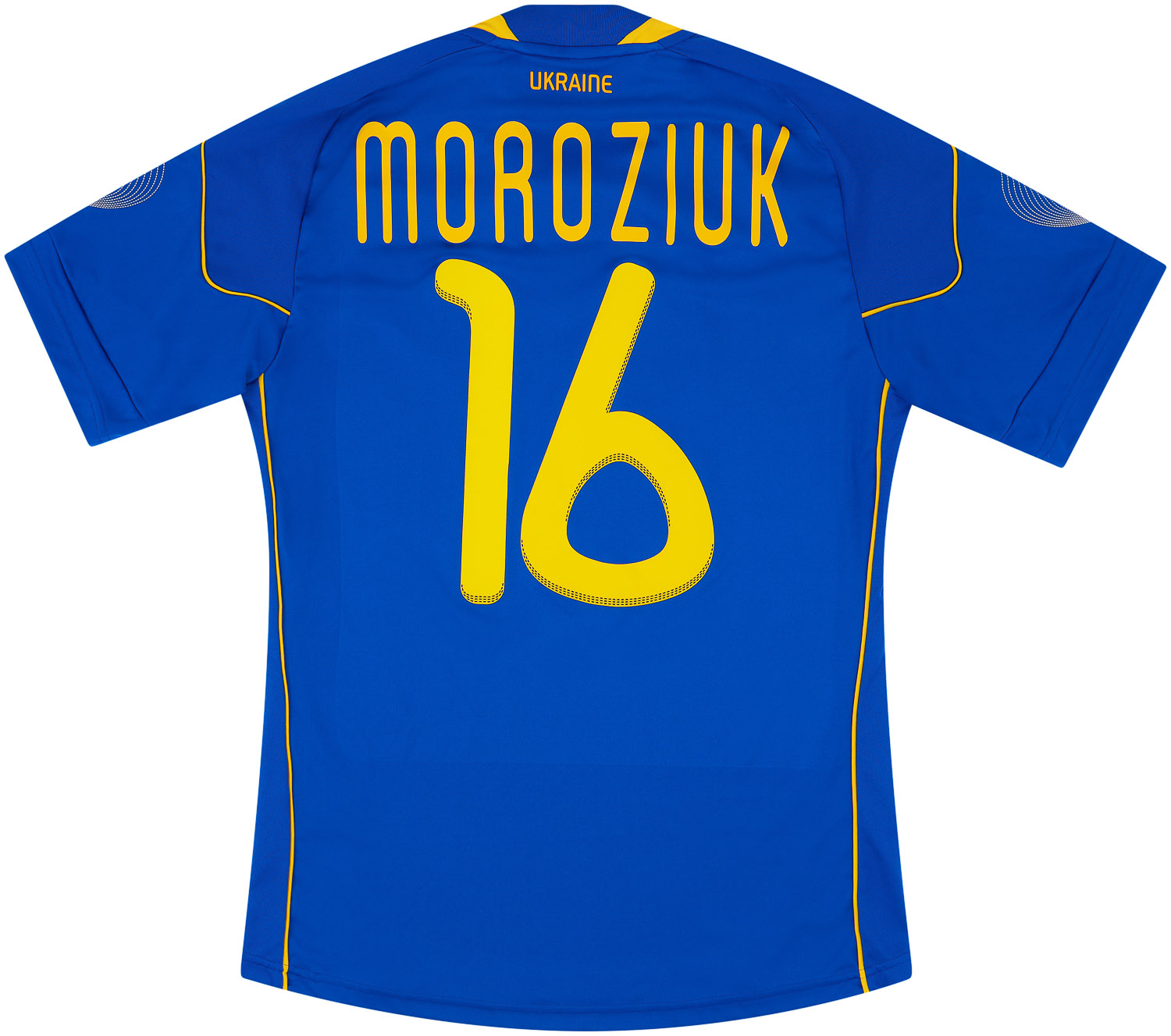 2010-11 Ukraine Match Issue Away Shirt Moroziuk #16