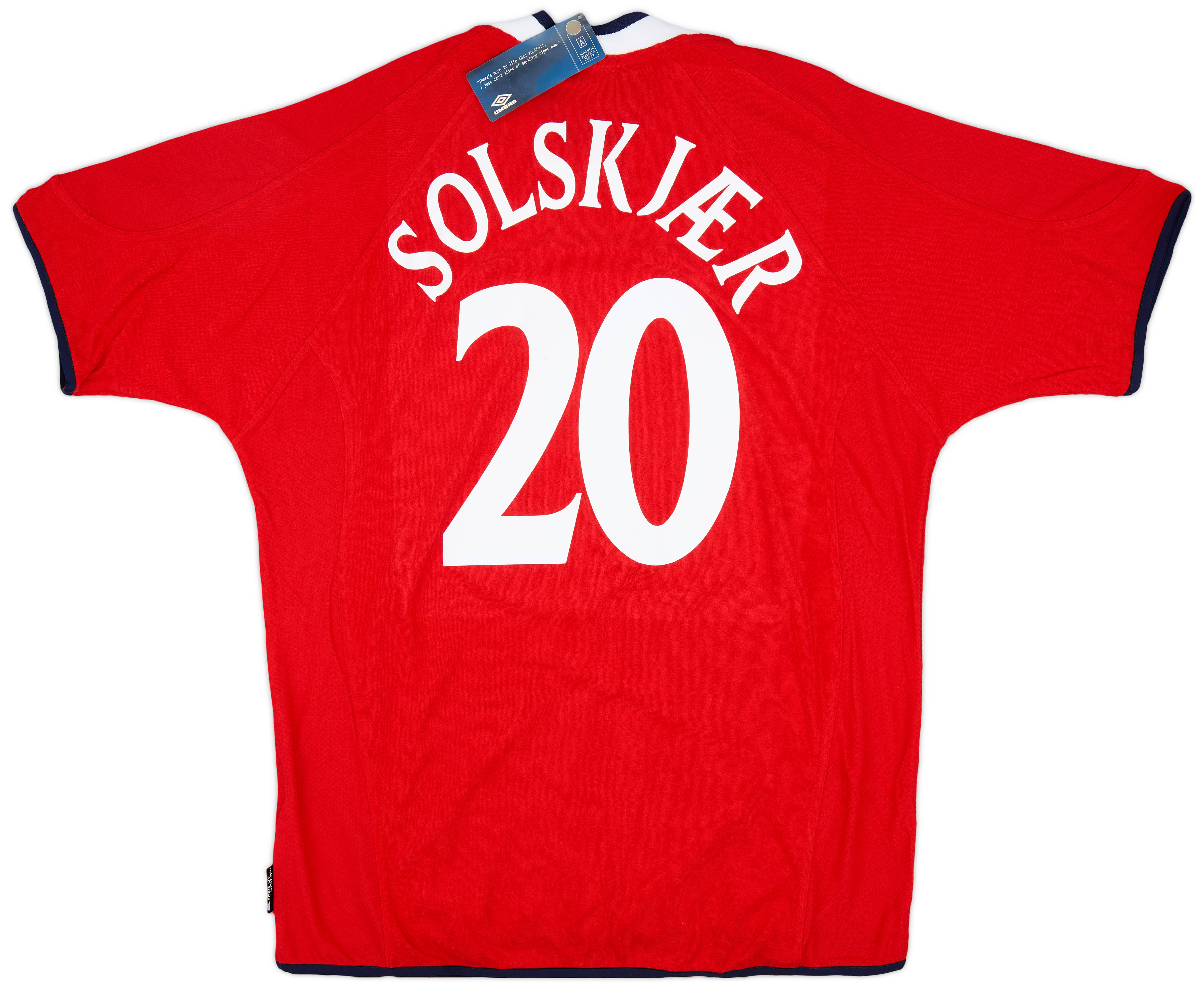 2000-02 Norway Home Shirt Solskjaer #20 (XL)