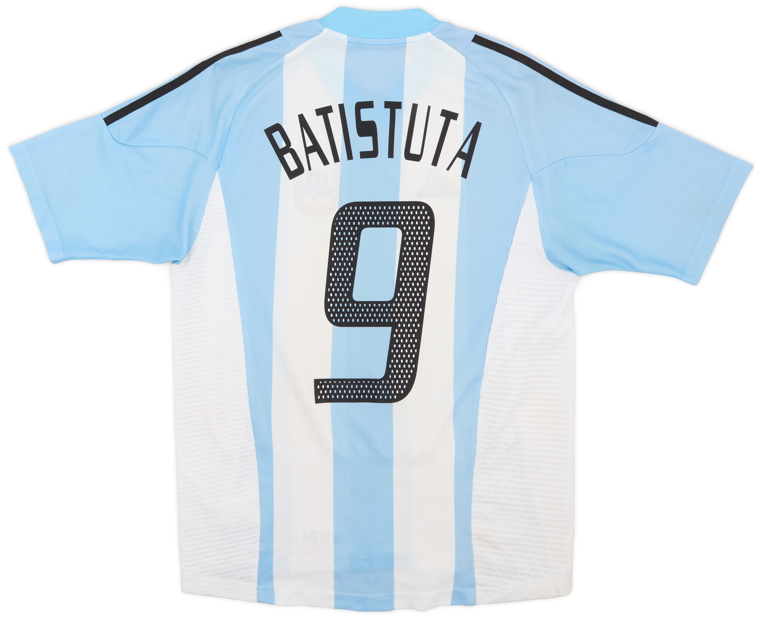 2002-04 Argentina Home Shirt Batistuta #9 - 7/10 - (S)