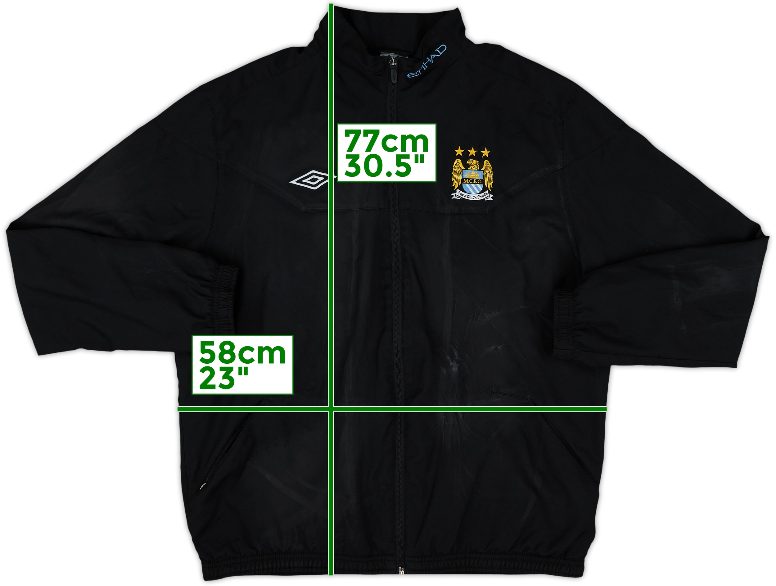2010-11 Manchester City Umbro Track Jacket - 5/10 - (XL)