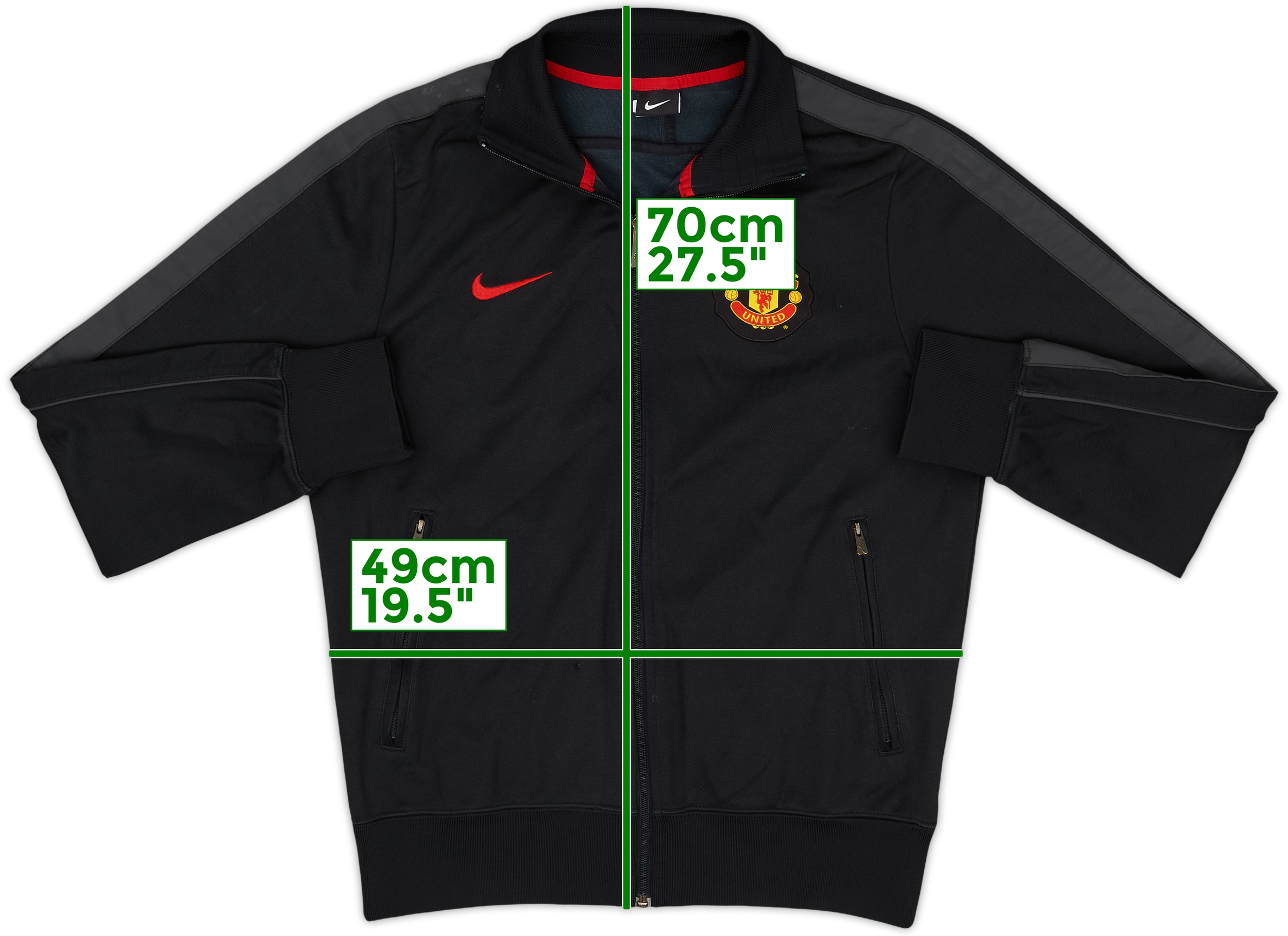Vintage Rare Nike Manchester United Nylon Track Jacket Size