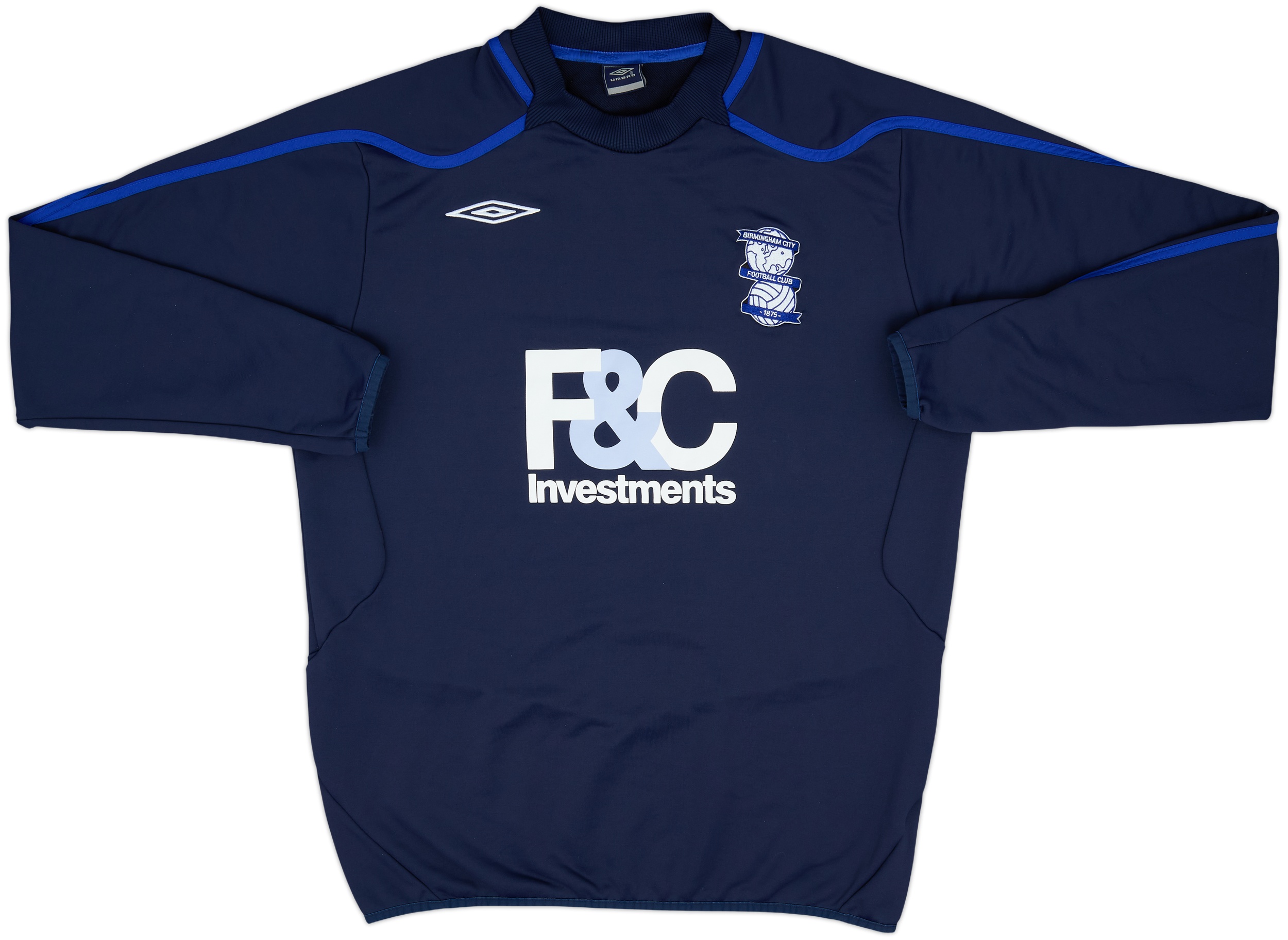2008-2009年 アンブロ バーミンガム UMBRO Birmingham 2008-09 Birmingham Umbro Sweat Top - 8/10 - (XL)
