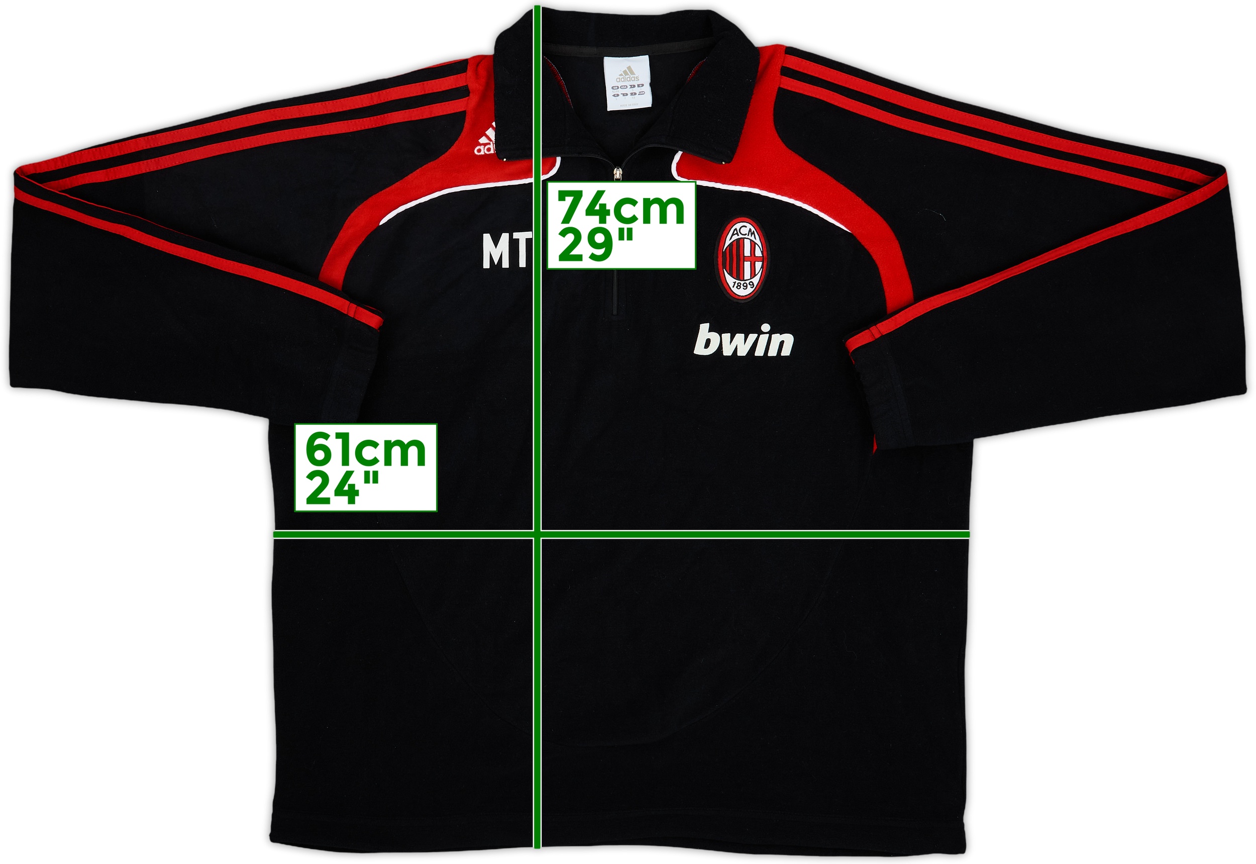 ウェア 2008/09 AC Milan Training jersey adidas 2008-09 AC Milan adidas Formotion Training Shirt - 7/10 - (M)