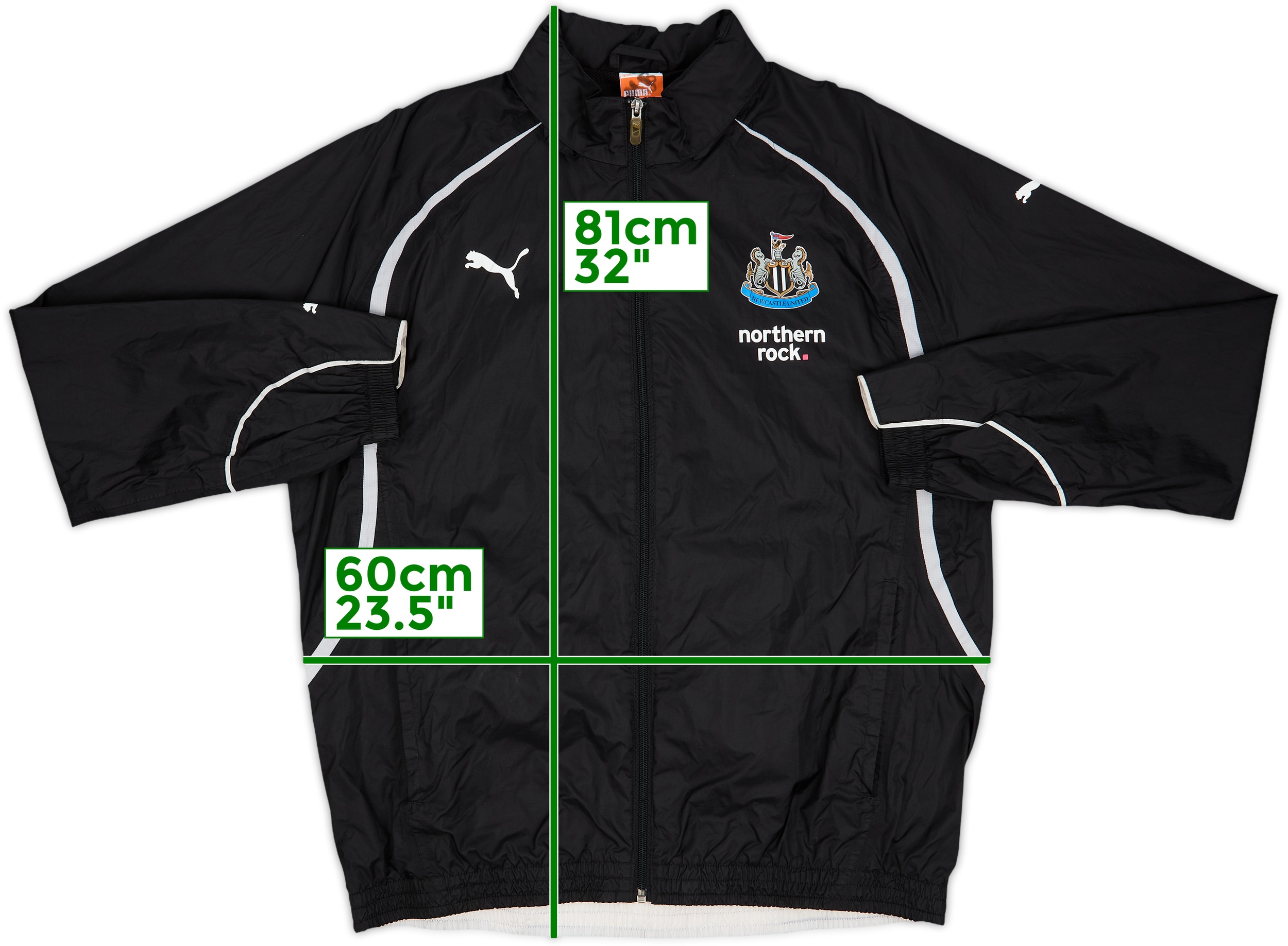 新しいエルメス Hooded Puma Newcastle 2010-11 Rain (L) - 8/10 - Jacket ウェア