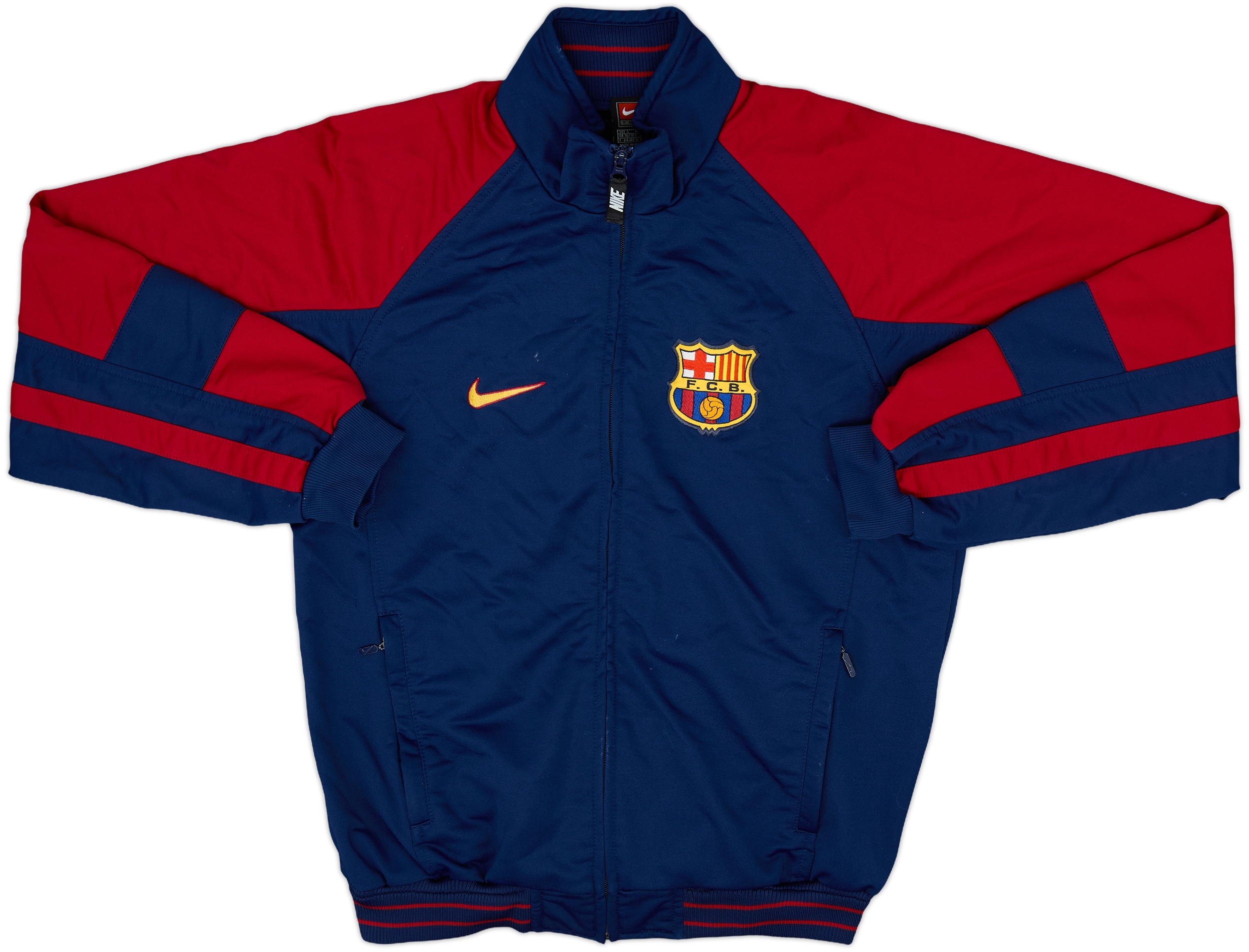 FC BARCELONA FOOTBALL JACKET ORIGINAL NIKE SIZE XL TRACK TOP