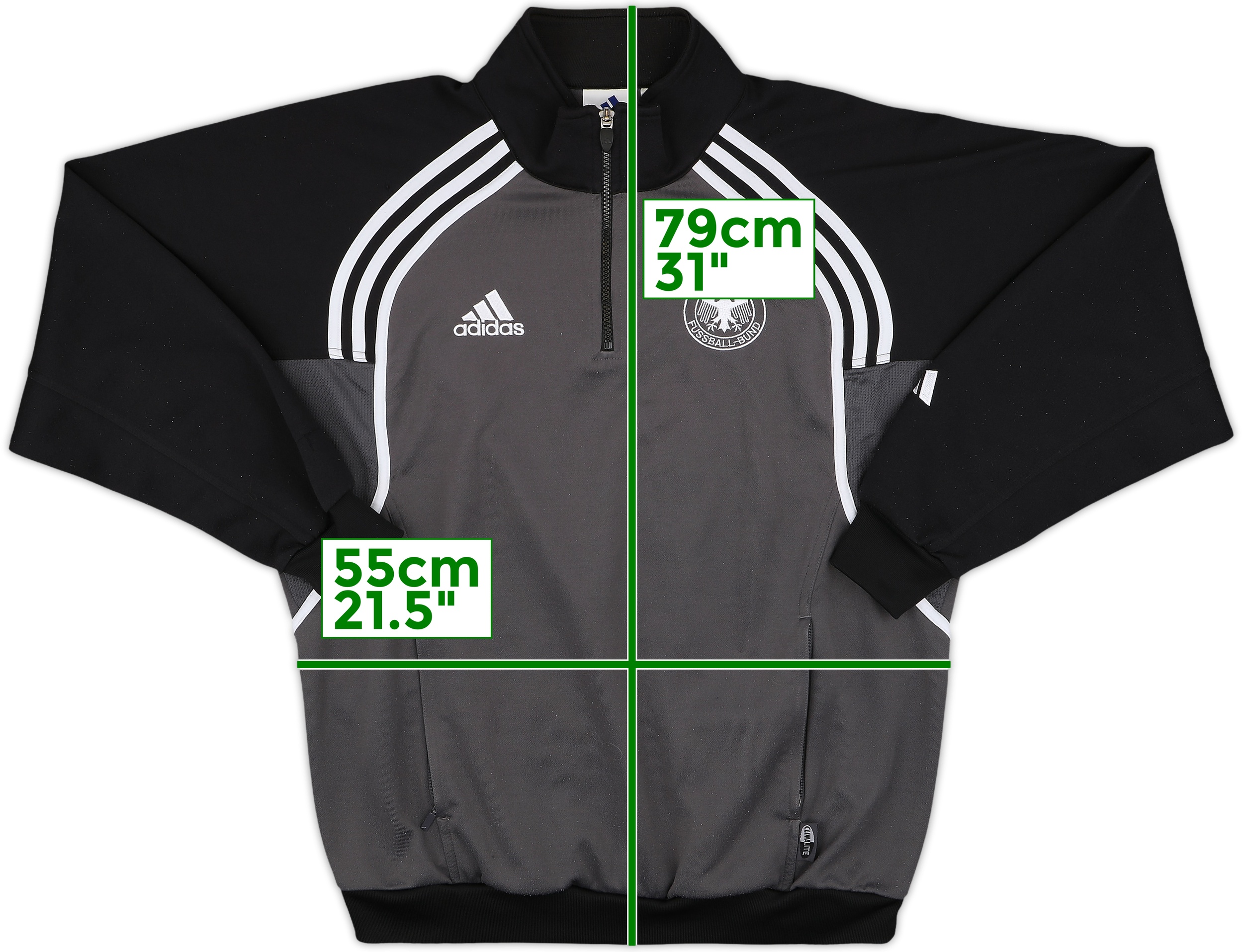送料無料 ギフト 2000-02 Germany (M) - 8/10 - Top Track Zip 1/4 adidas ウェア