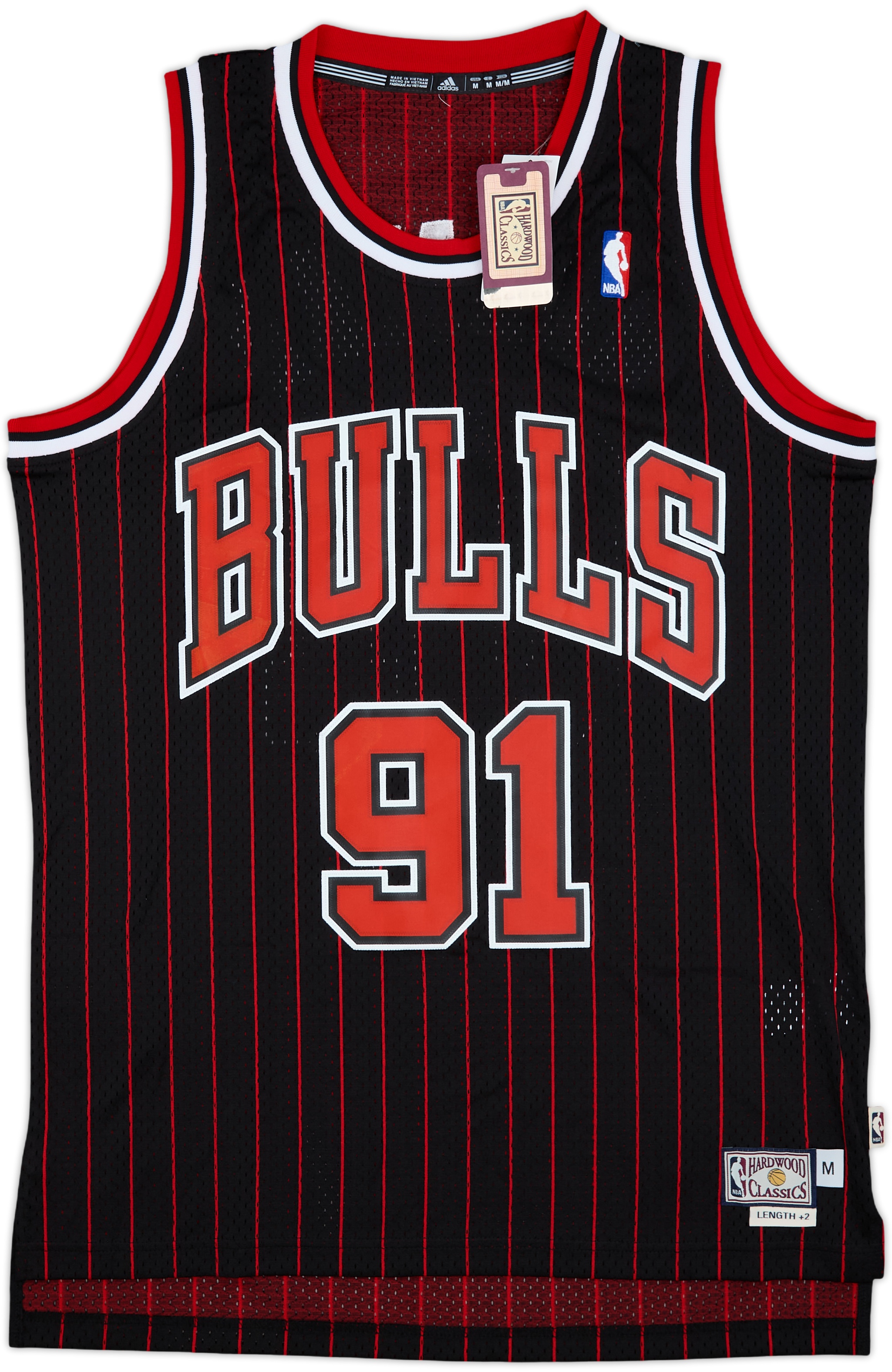 ウェア adidas CHICAGO BULLS 91 RODMAN L black Adidas Hardwood Classic #91 Dennis Rodman NBA Chicago Bulls