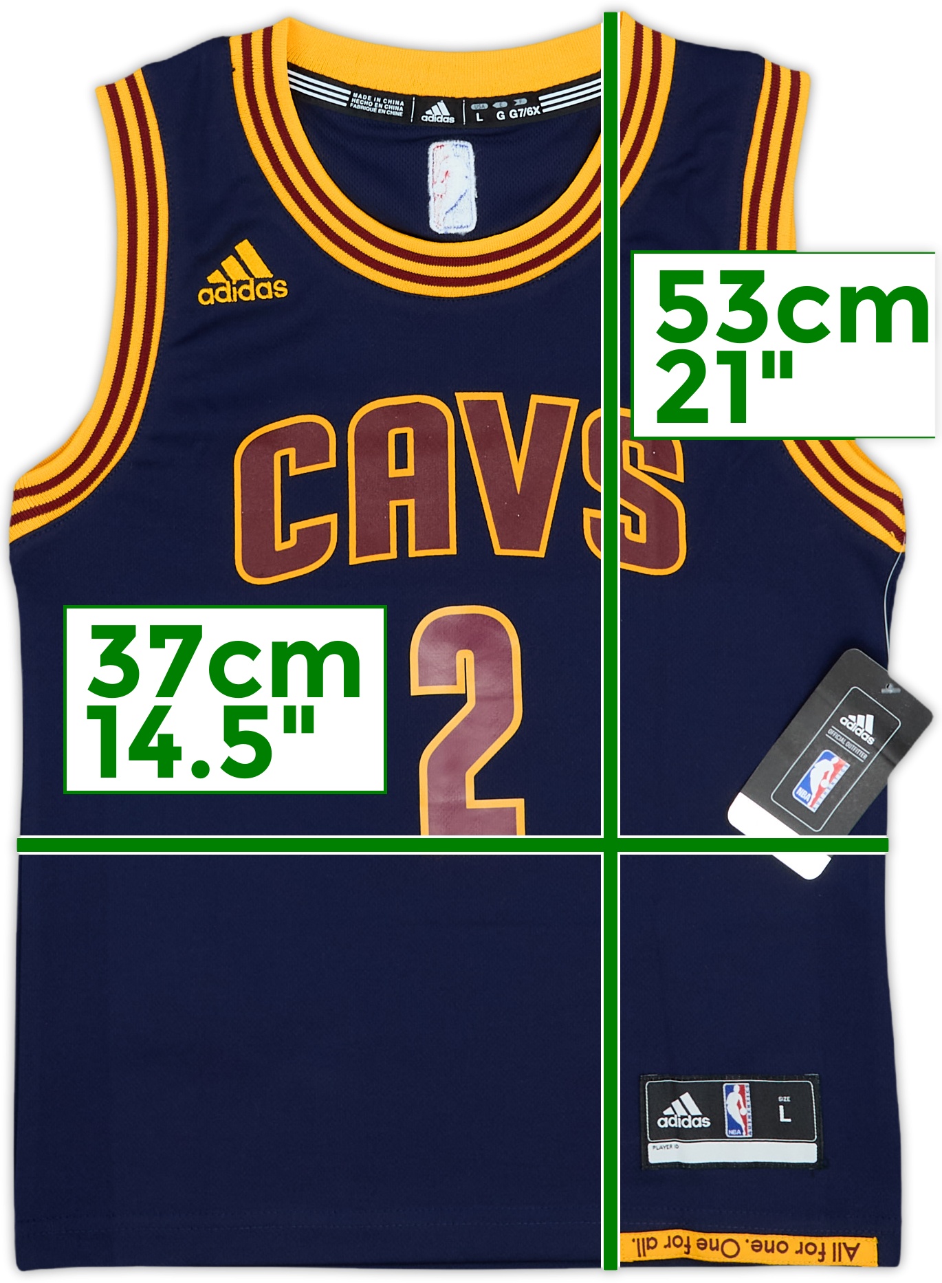 2014-17 Cleveland Cavaliers Irving #2 adidas Alternate