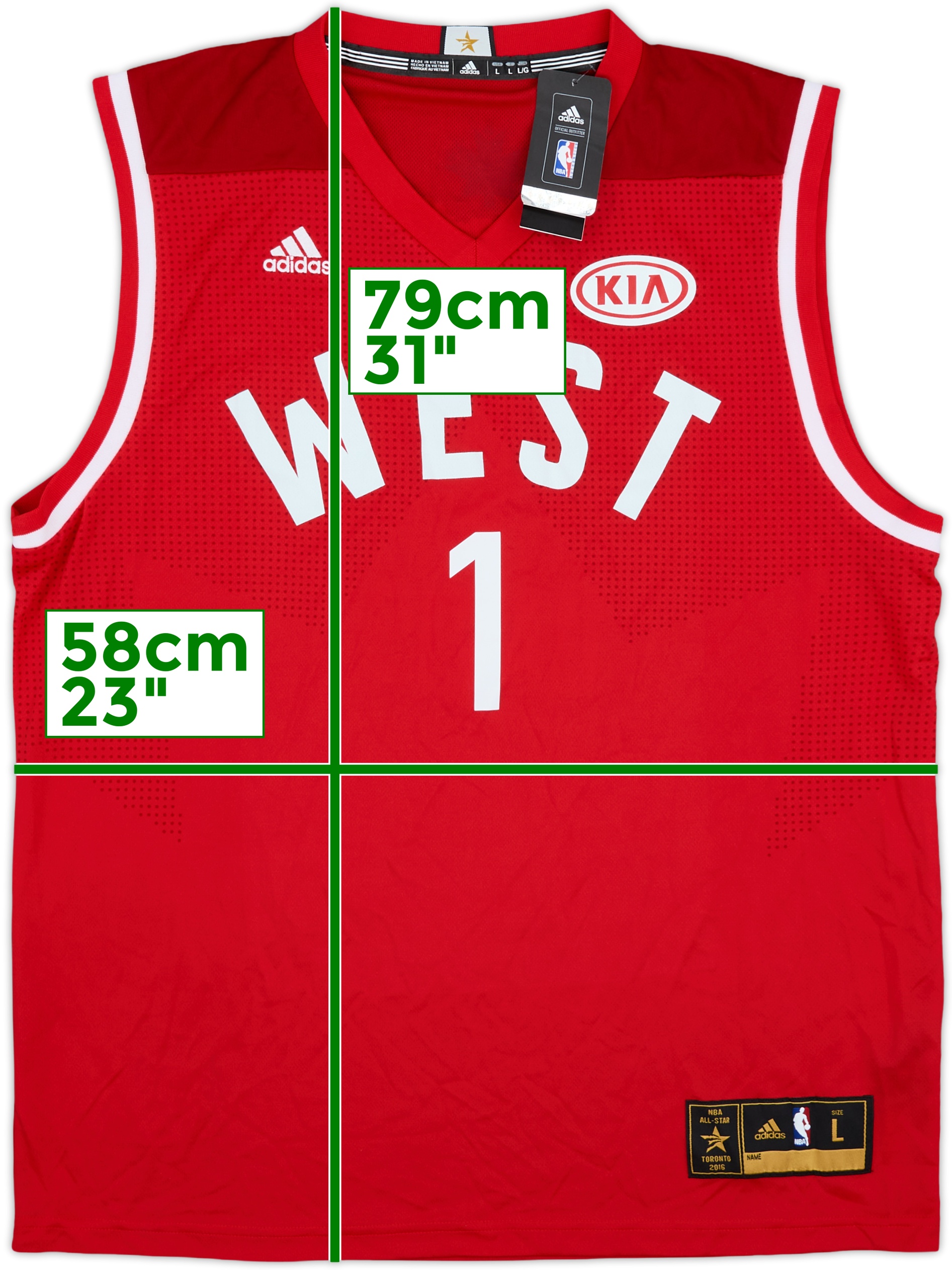 【送料関税無料】 All-Star NBA 2016 Team (L) Jersey adidas #1 Davis West ウェア