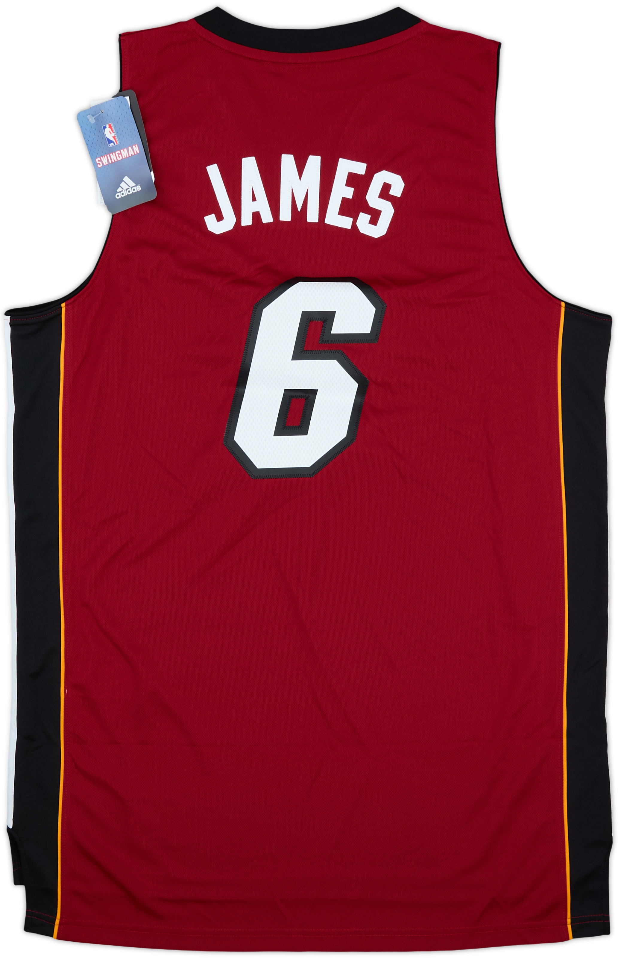 2010-14 Miami Heat James #6 adidas Swingman Alternate Jersey (L)