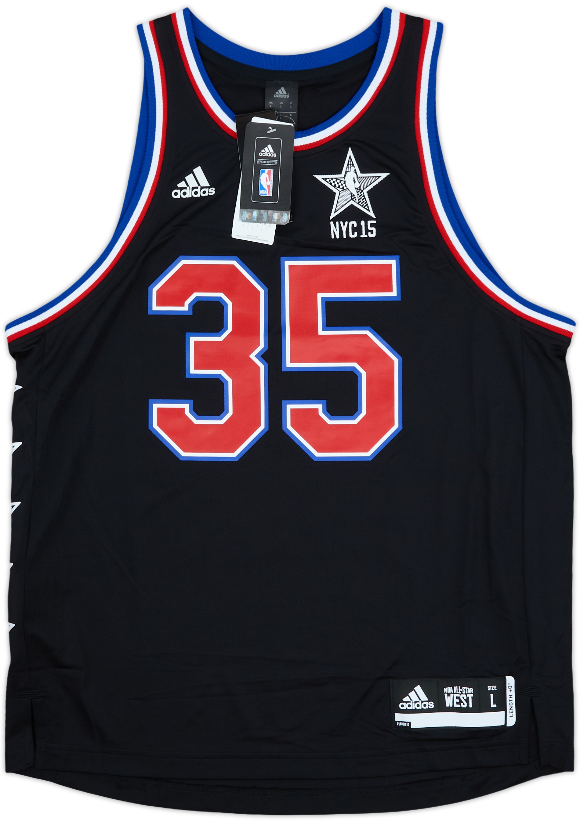 2015 NBA All-Star Team West Durant #35 adidas Jersey (L)