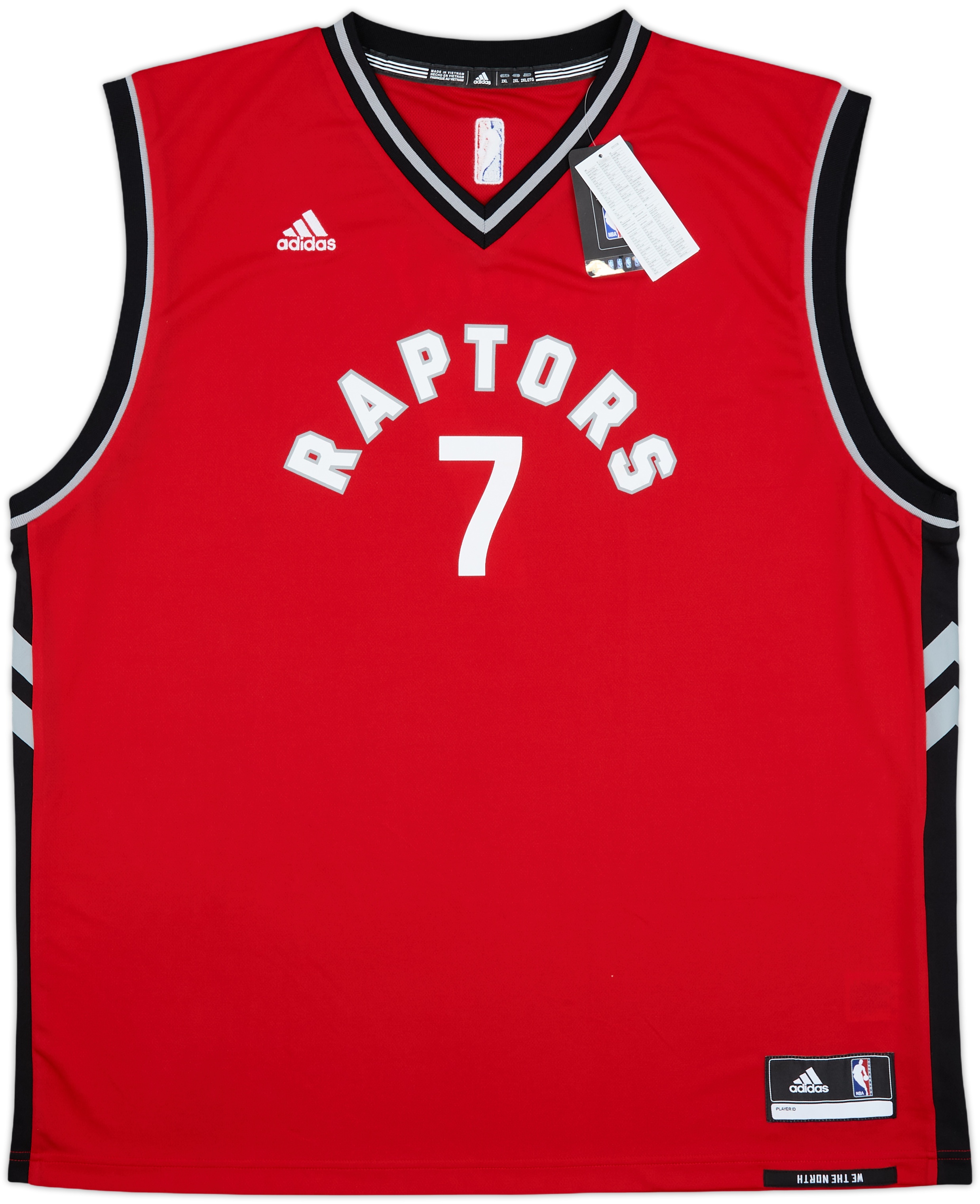 2015-17 Toronto Raptors Lowry #7 adidas Away Jersey (XXL)