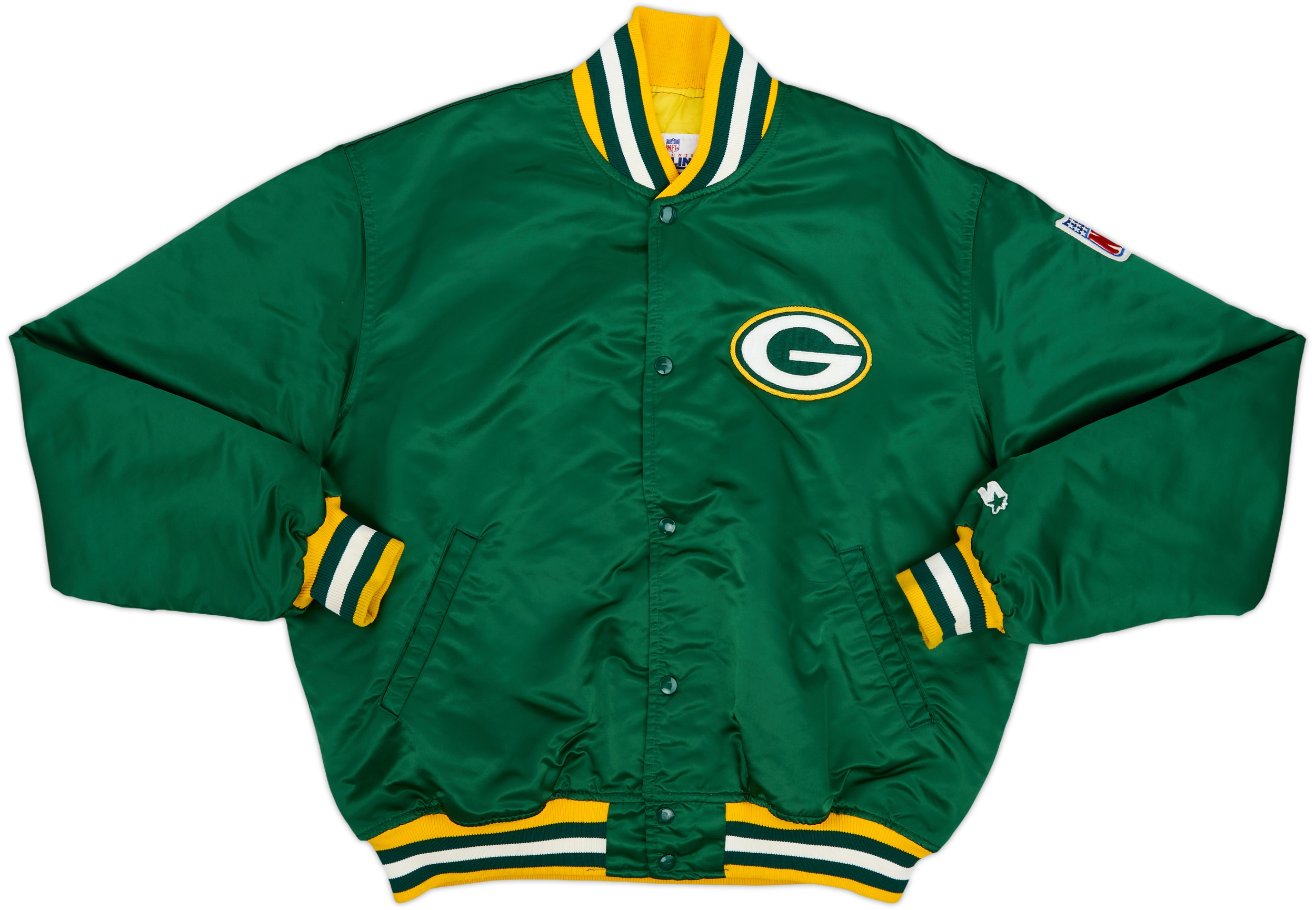 Green Bay Packers ダウンジャケット Green Bay Packers Poly Twill Full-Snap Jacket at the Packers